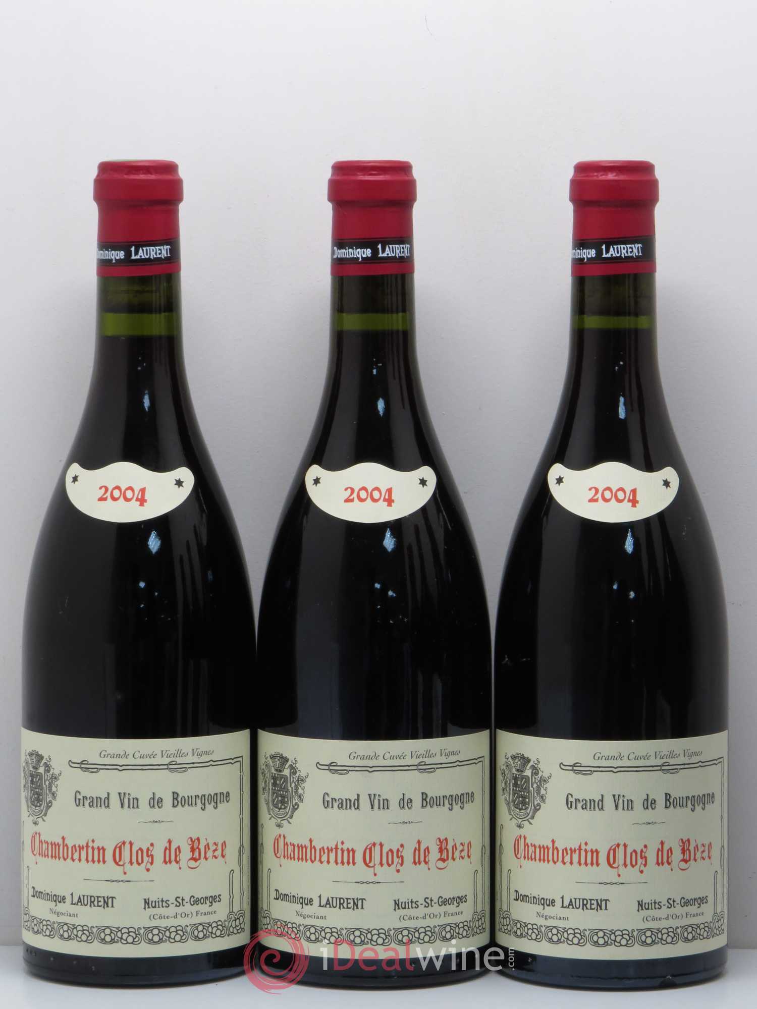 Chambertin Clos de Bèze Grand Cru Grande cuvée Vieilles vignes Dominique Laurent 2004 - Lot de 6 bouteilles - 2
