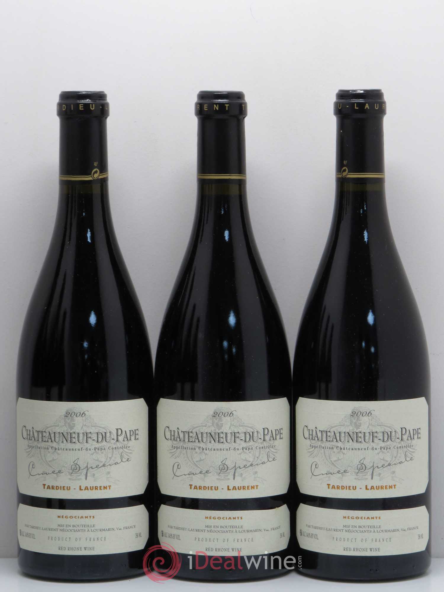 Châteauneuf-du-Pape Domaine Tardieu-Laurent Famille Tardieu Cuvée spéciale 2006 - Lot de 6 bouteilles - 1