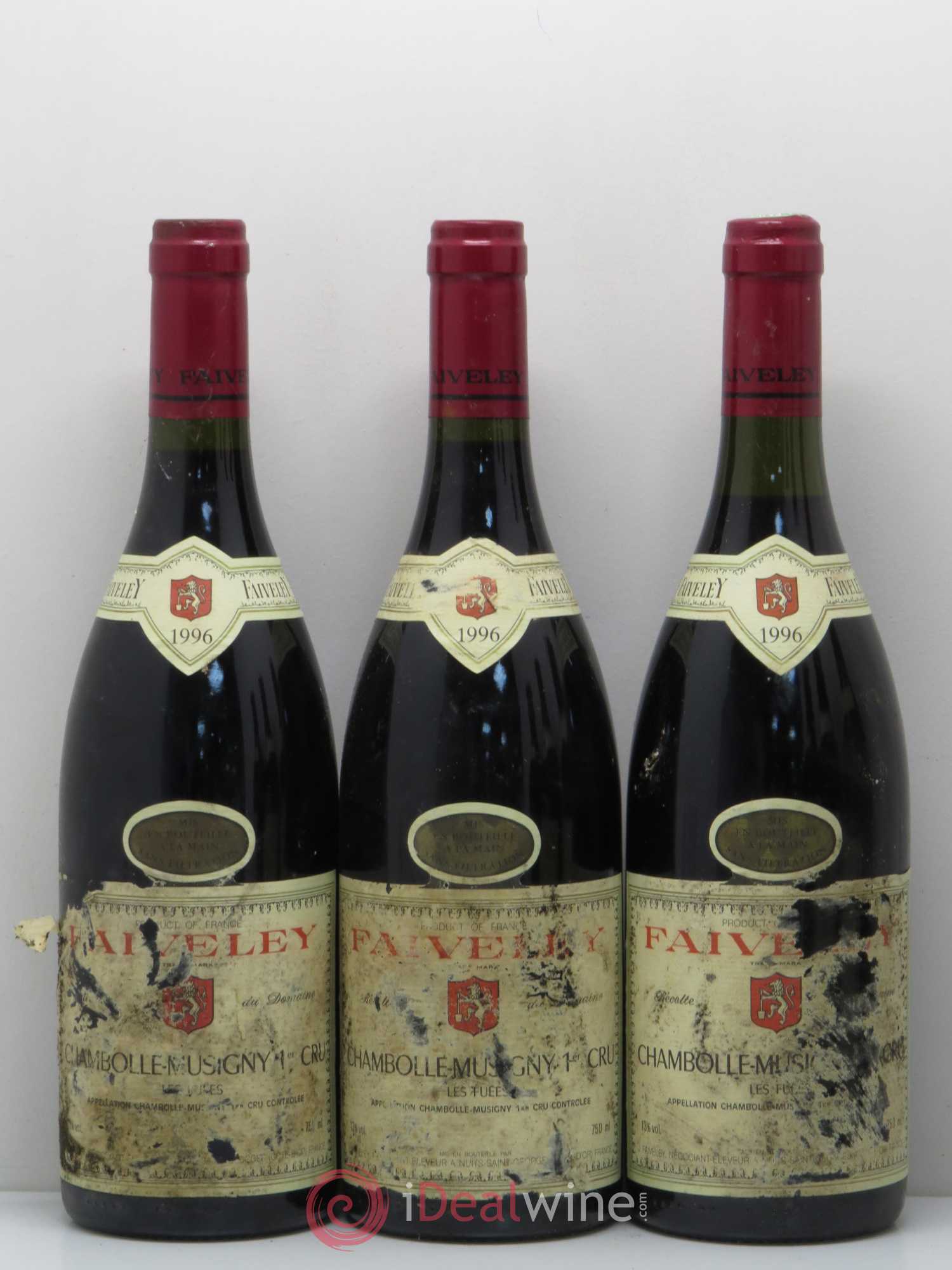 Chambolle-Musigny 1er Cru Les Fuées Faiveley 1996 - Lot de 6 bouteilles - 1