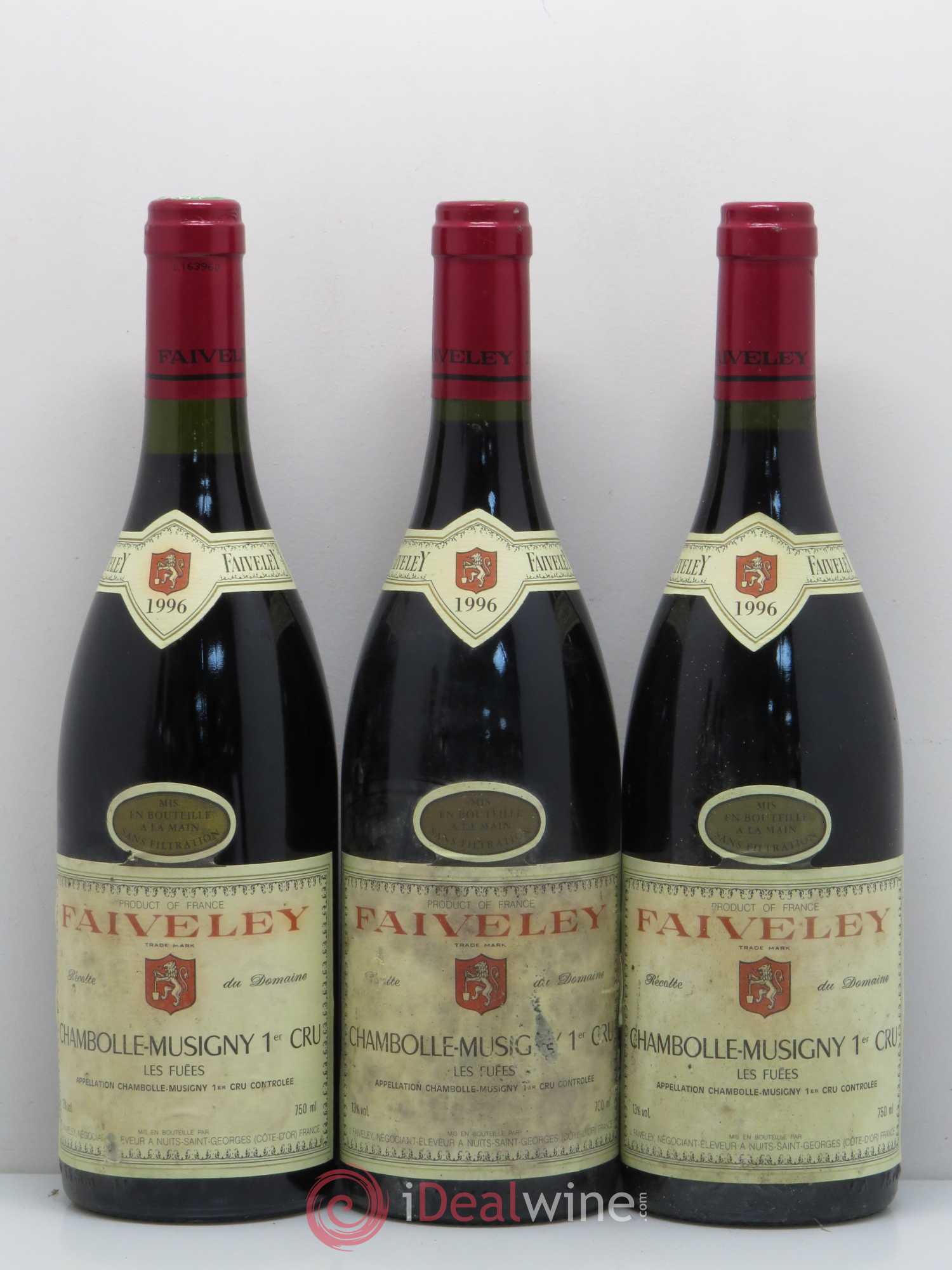 Chambolle-Musigny 1er Cru Les Fuées Faiveley 1996 - Lot de 6 bouteilles - 2
