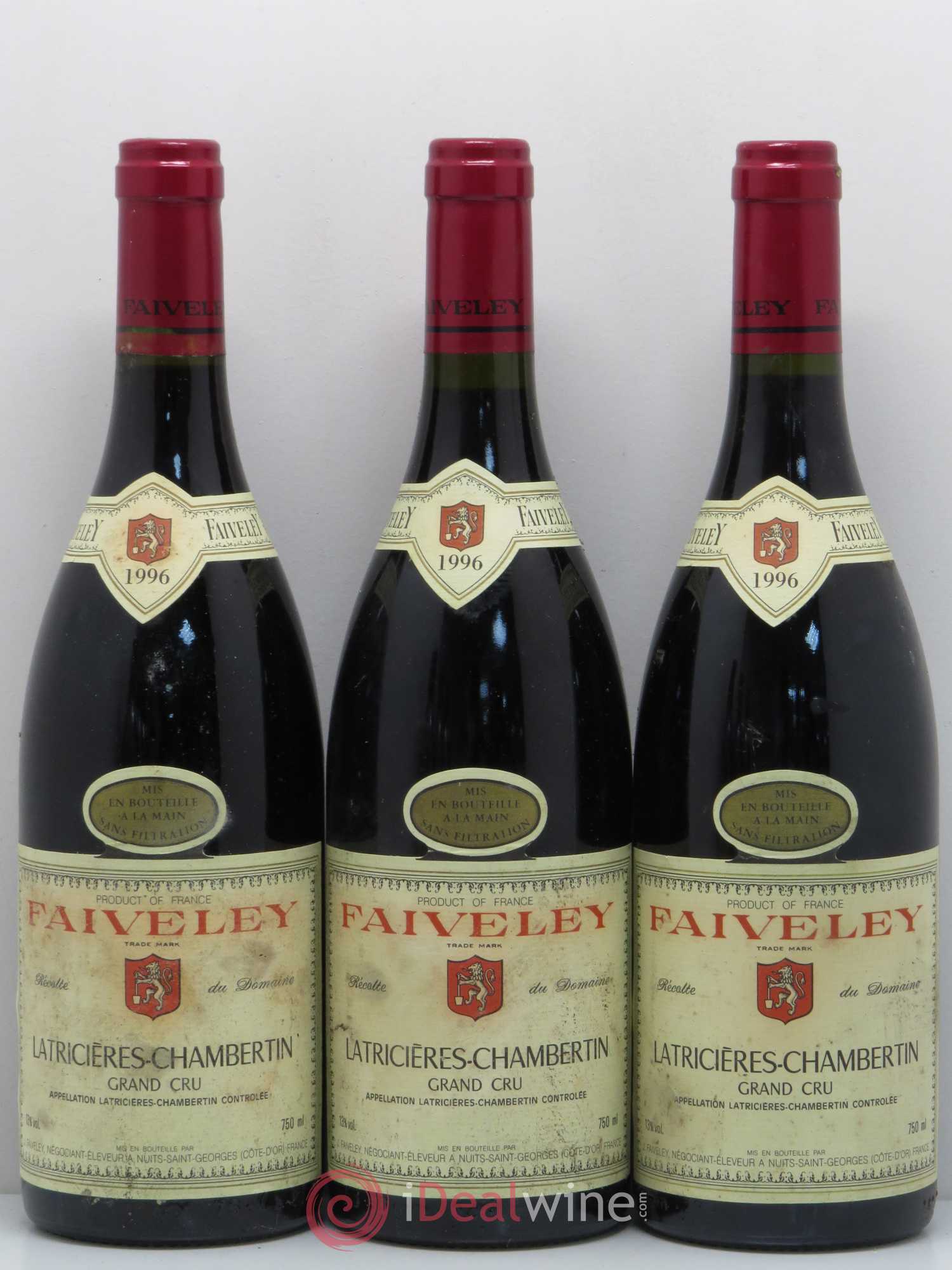 Latricières-Chambertin Grand Cru Faiveley 1996 - Lot de 6 bouteilles - 2