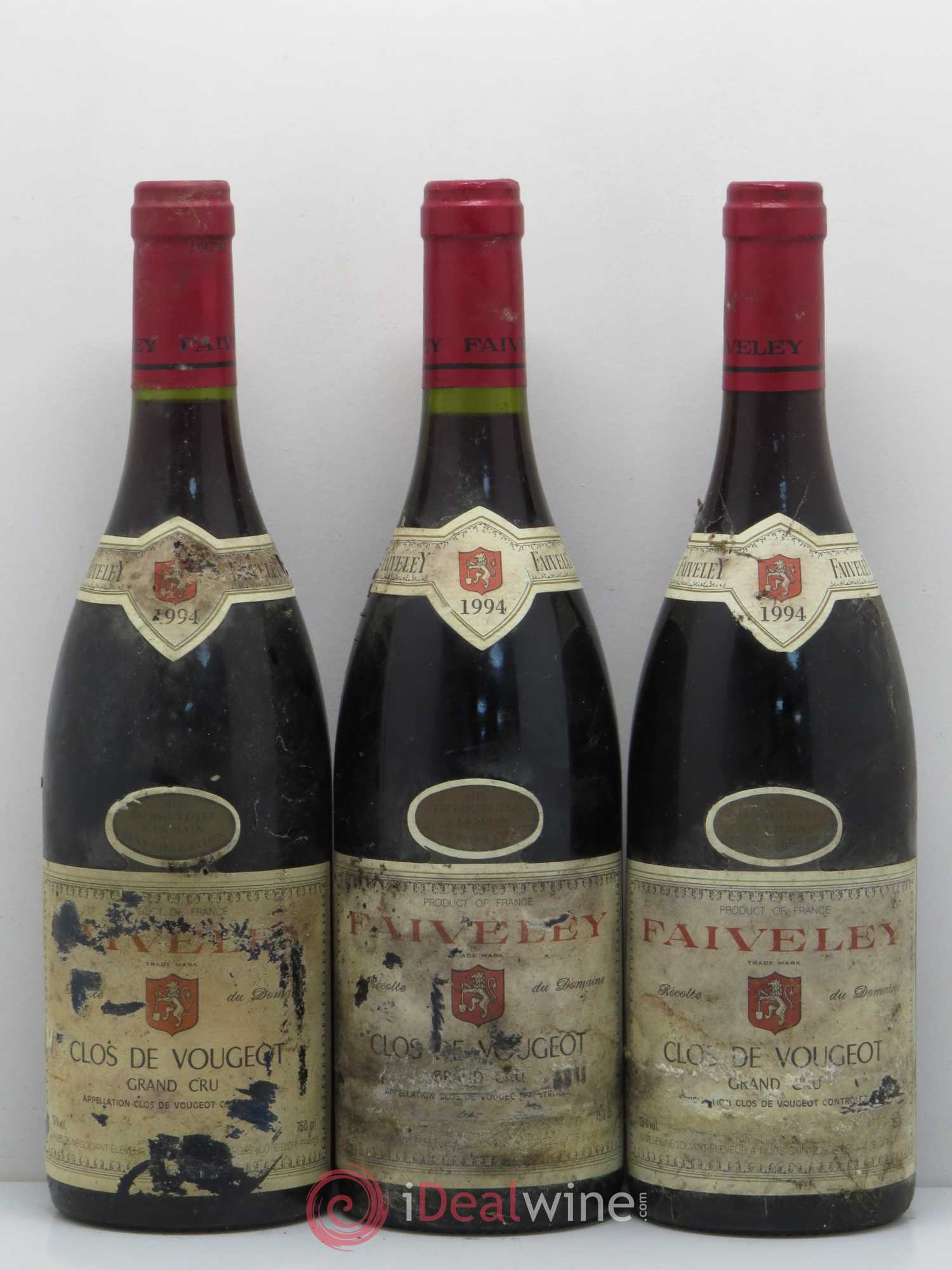 Clos de Vougeot Grand Cru Faiveley 1994 - Lot de 6 bouteilles - 2
