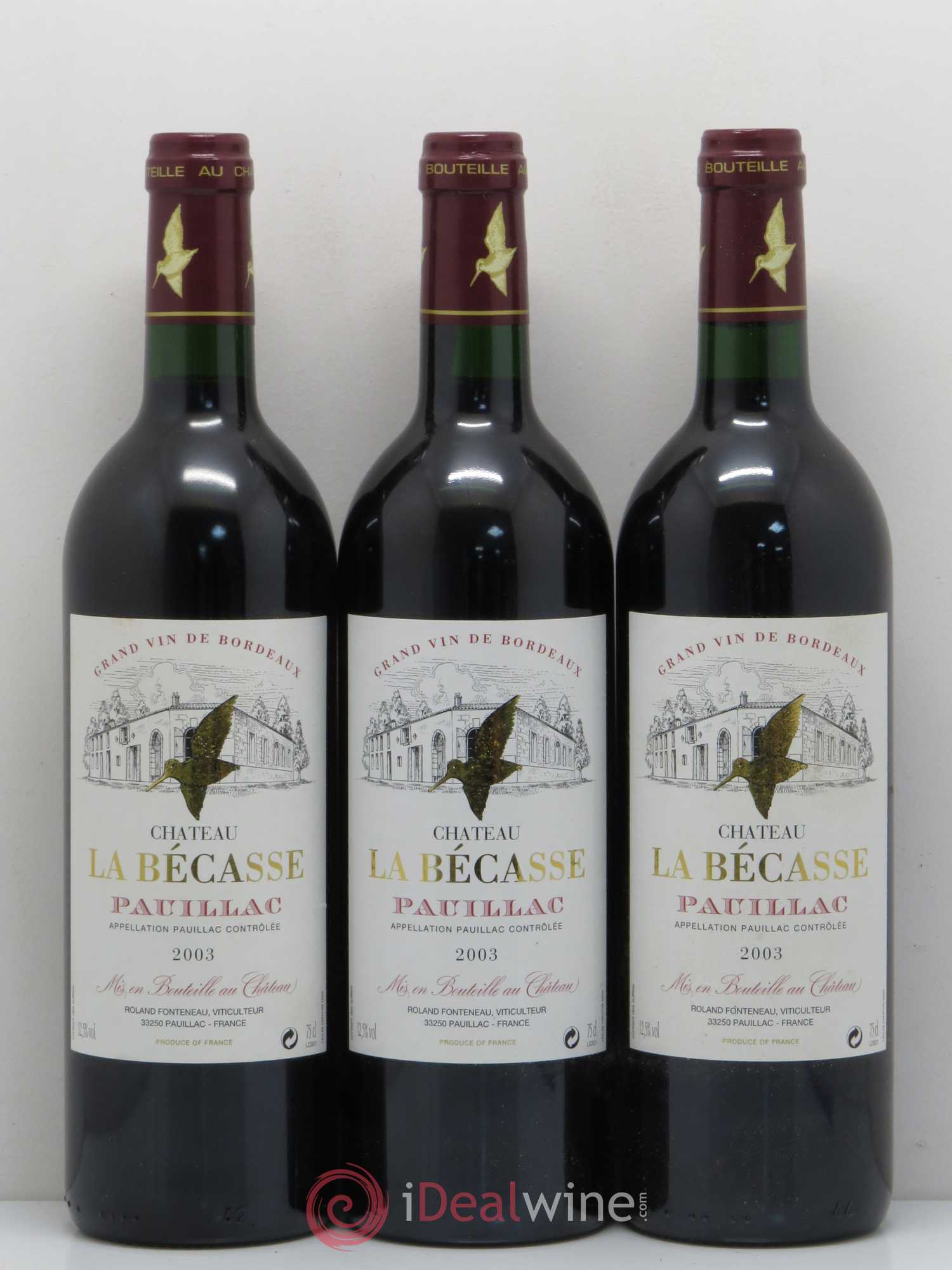 Château la Bécasse 2003 - Lot de 6 bouteilles - 2