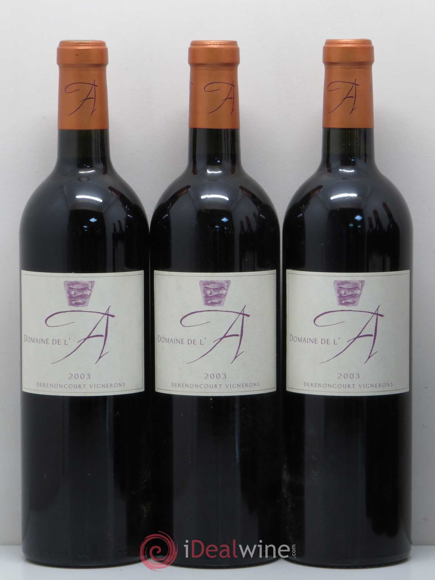 Domaine de l'A 2003 - Lot de 6 bouteilles - 1