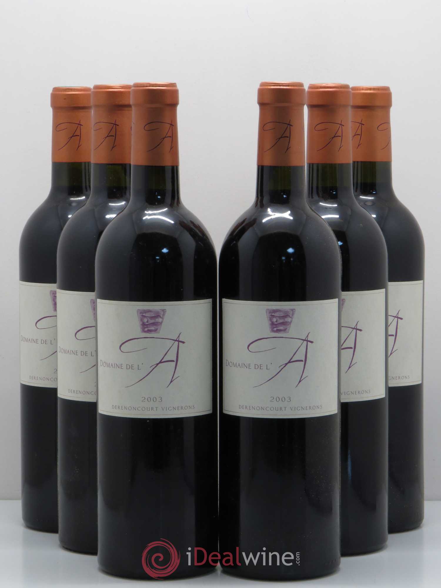Domaine de l'A 2003 - Lot de 6 bouteilles - 0