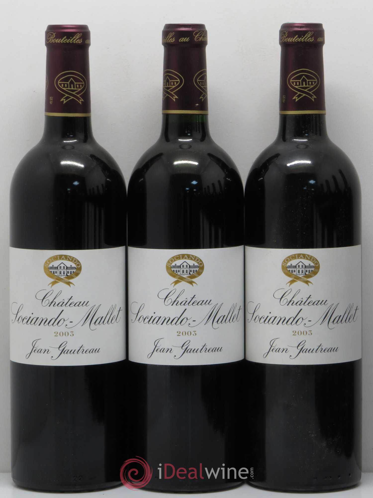 Château Sociando Mallet 2003 - Lot de 12 bouteilles - 2