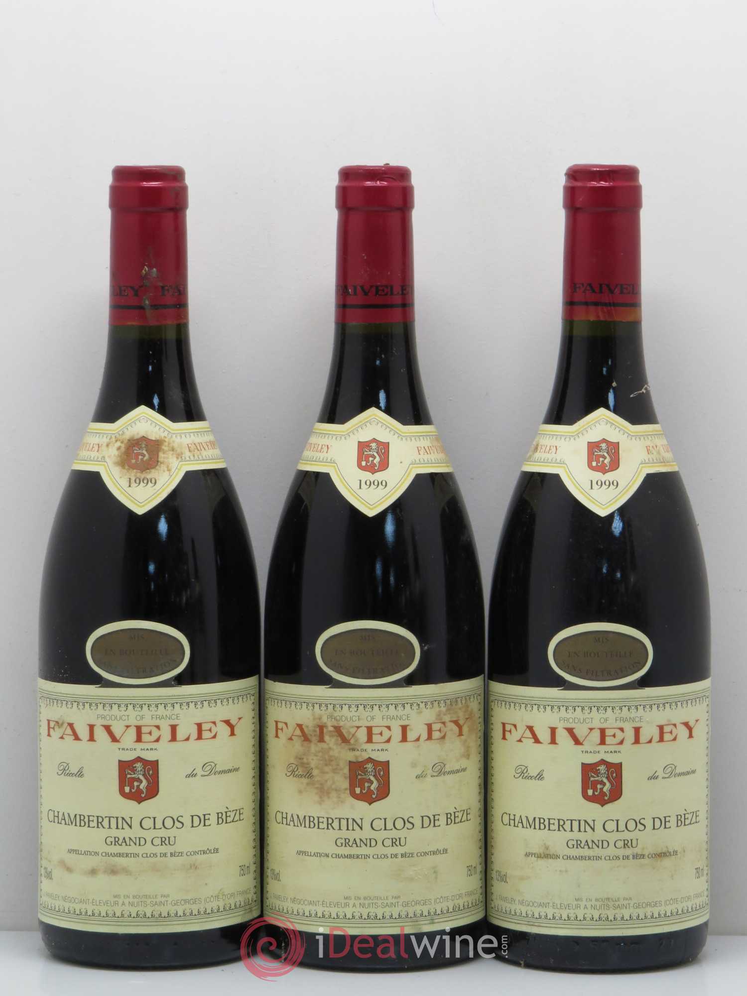 Chambertin Clos de Bèze Grand Cru Faiveley 1999 - Lot de 6 bouteilles - 2
