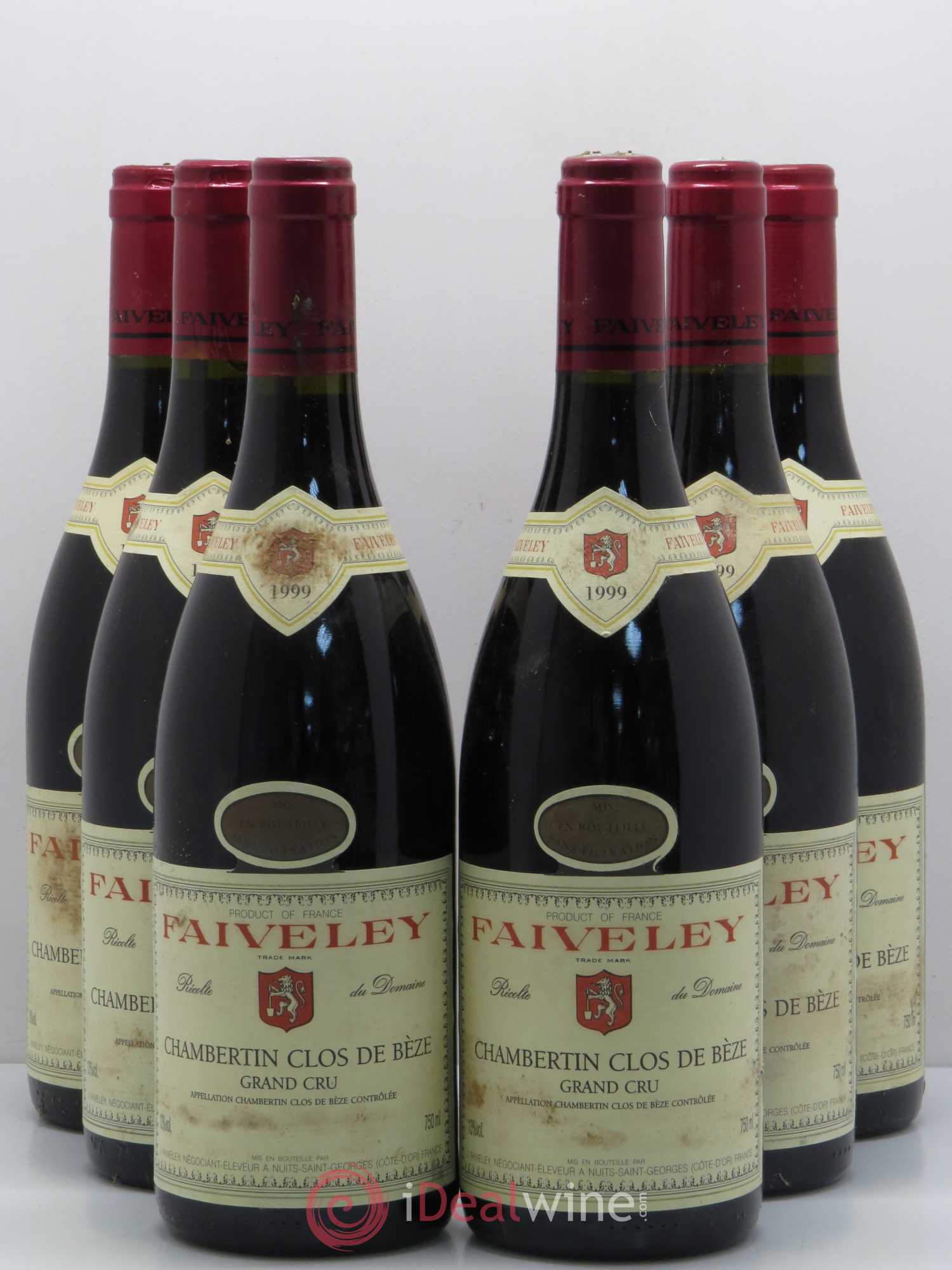 Chambertin Clos de Bèze Grand Cru Faiveley 1999 - Lot de 6 bouteilles - 0