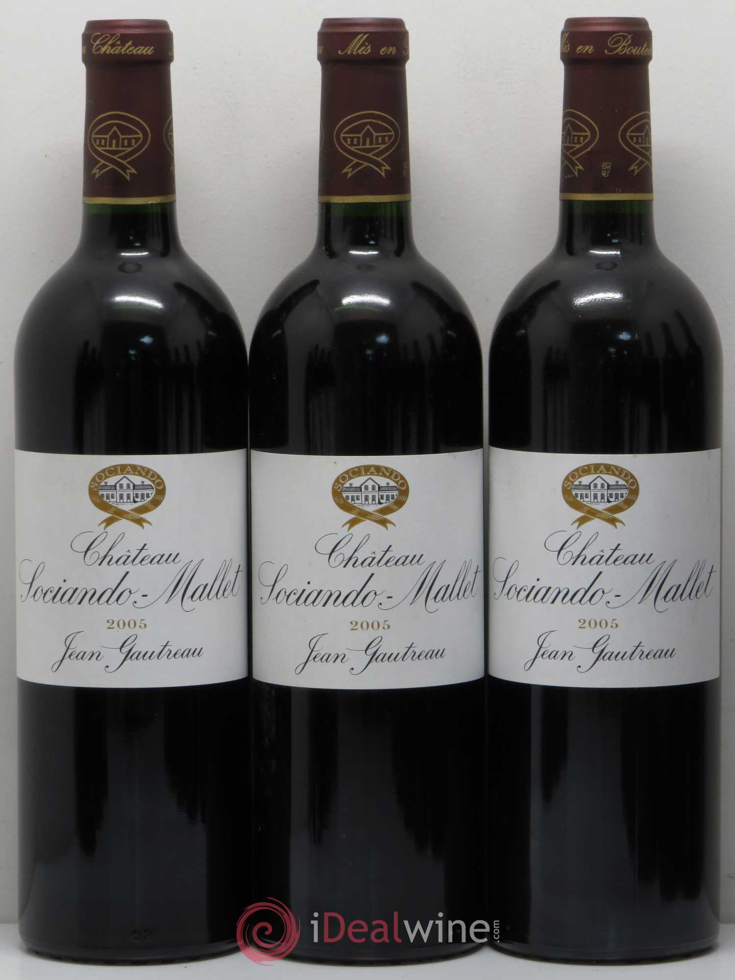 Château Sociando Mallet 2005 - Lot de 12 bouteilles - 1