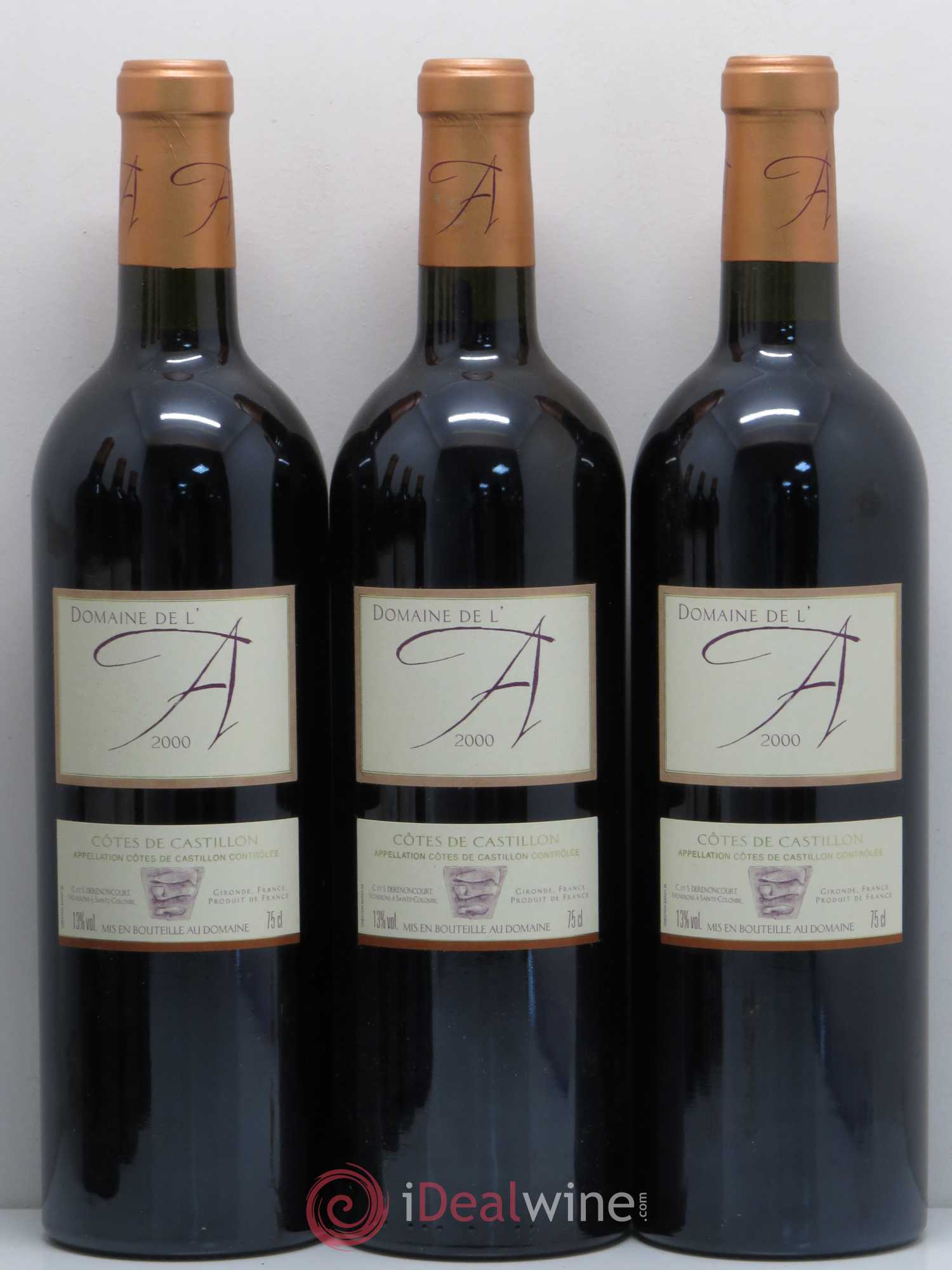 Domaine de l'A 2000 - Lot de 6 bouteilles - 1