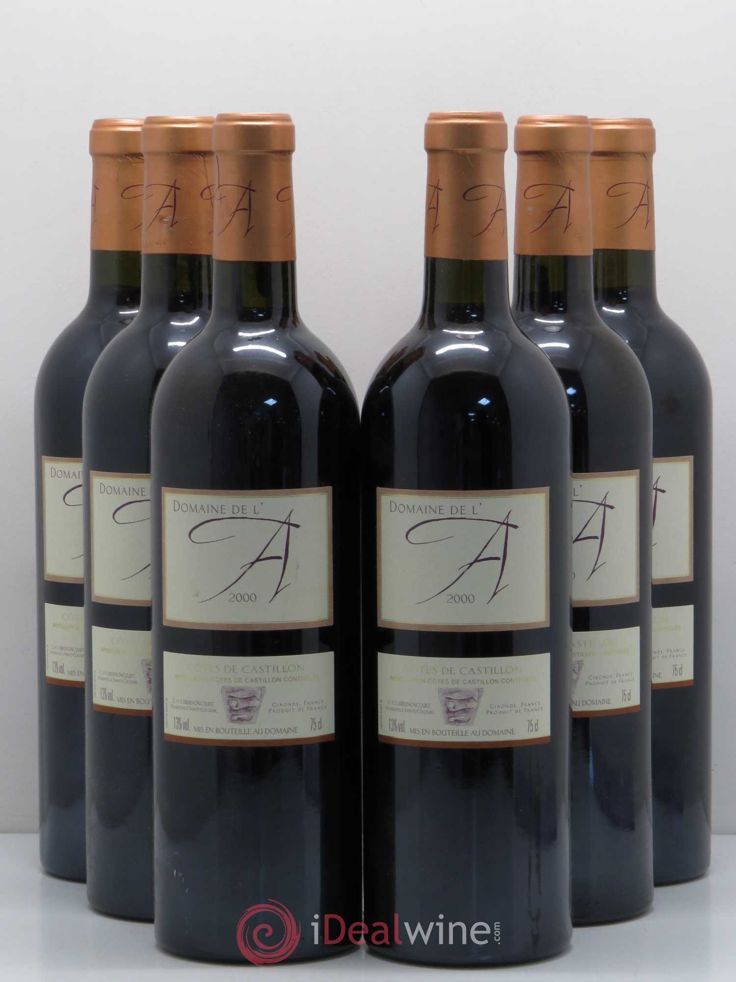 Domaine de l'A 2000 - Lot de 6 bouteilles - 0