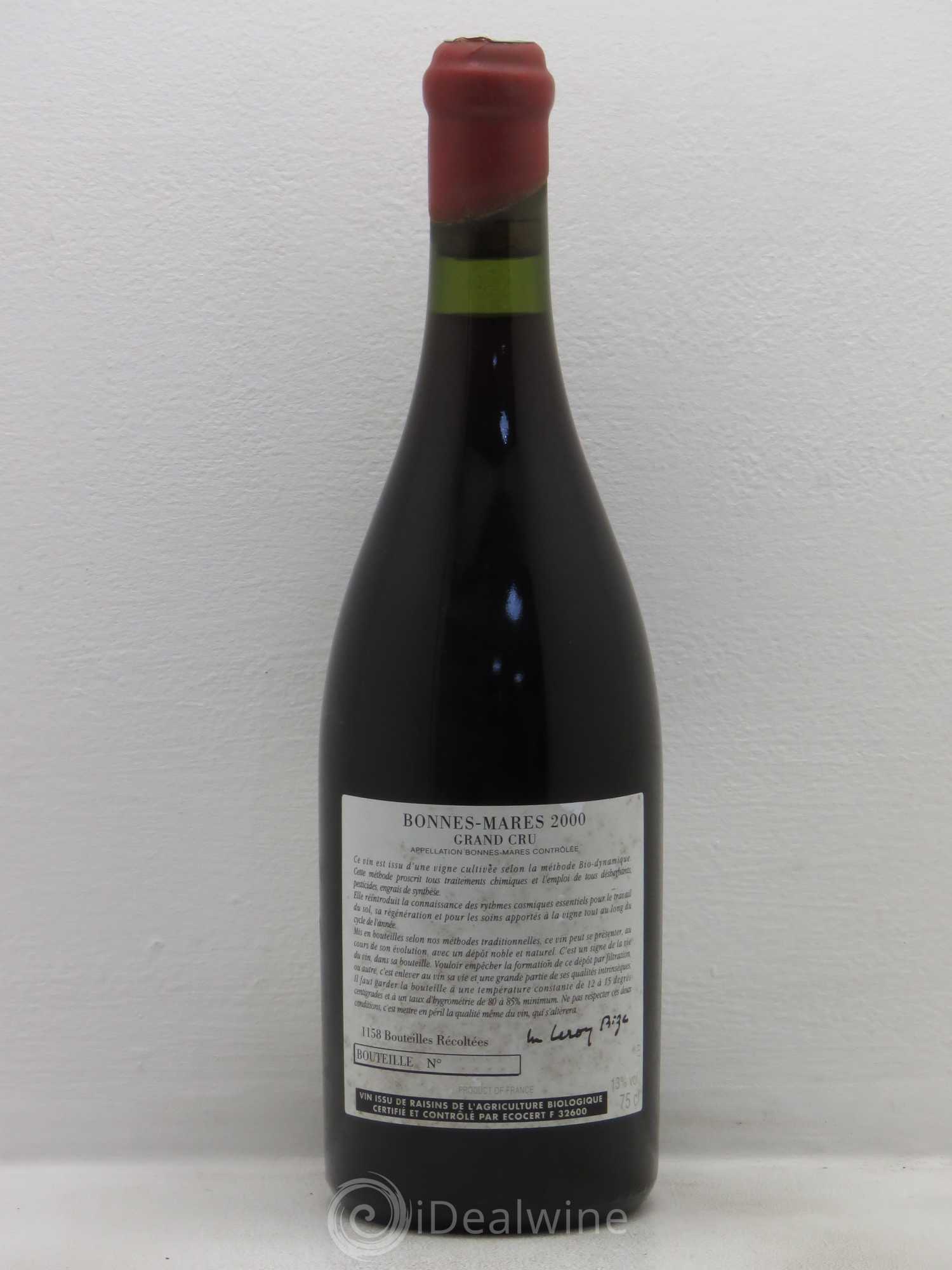 Bonnes-Mares Grand Cru d'Auvenay (Domaine) 2000 - Lot de 1 bouteille - 1