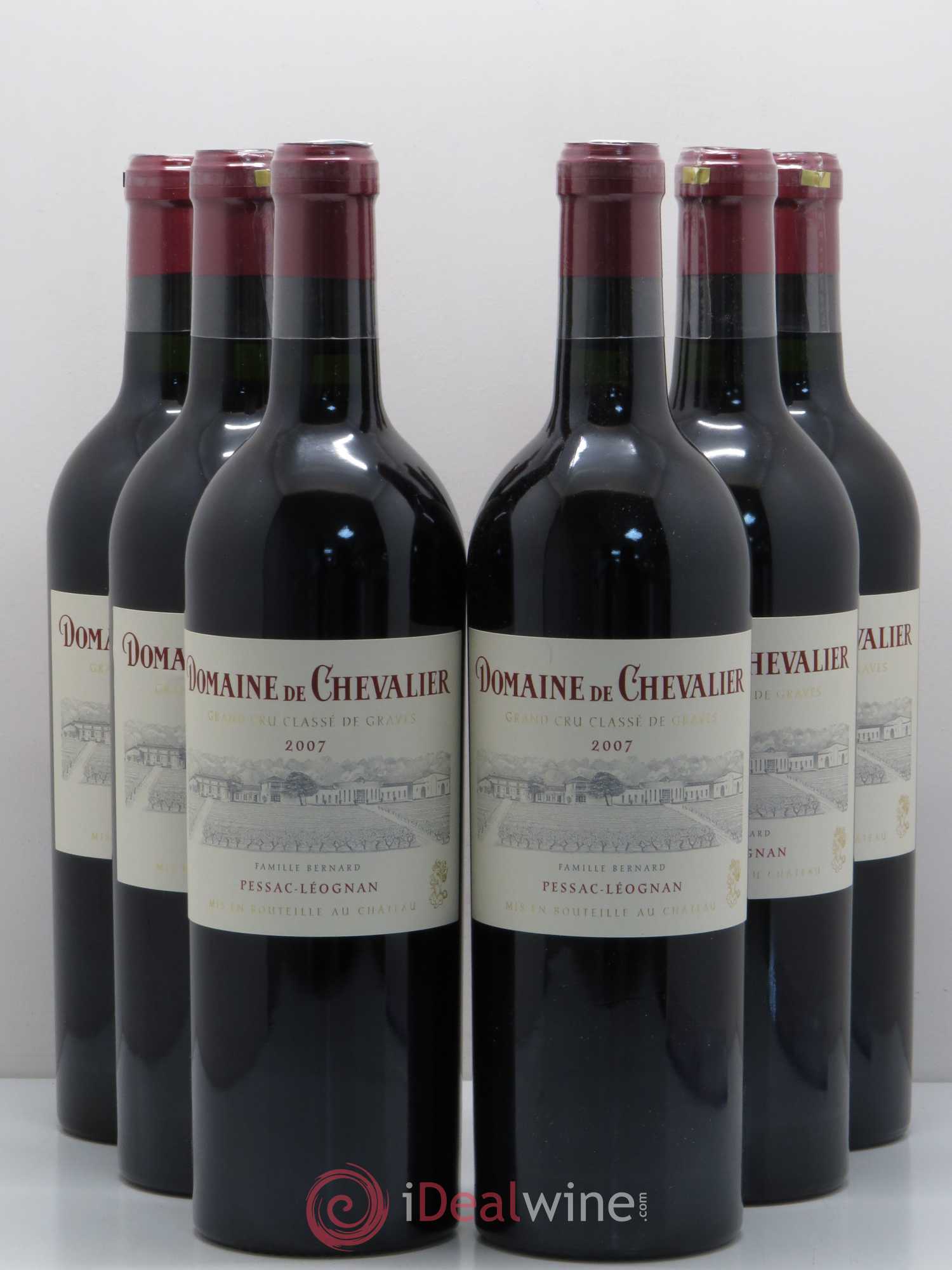 Domaine de Chevalier Cru Classé de Graves 2007 - Lot de 6 bouteilles - 0