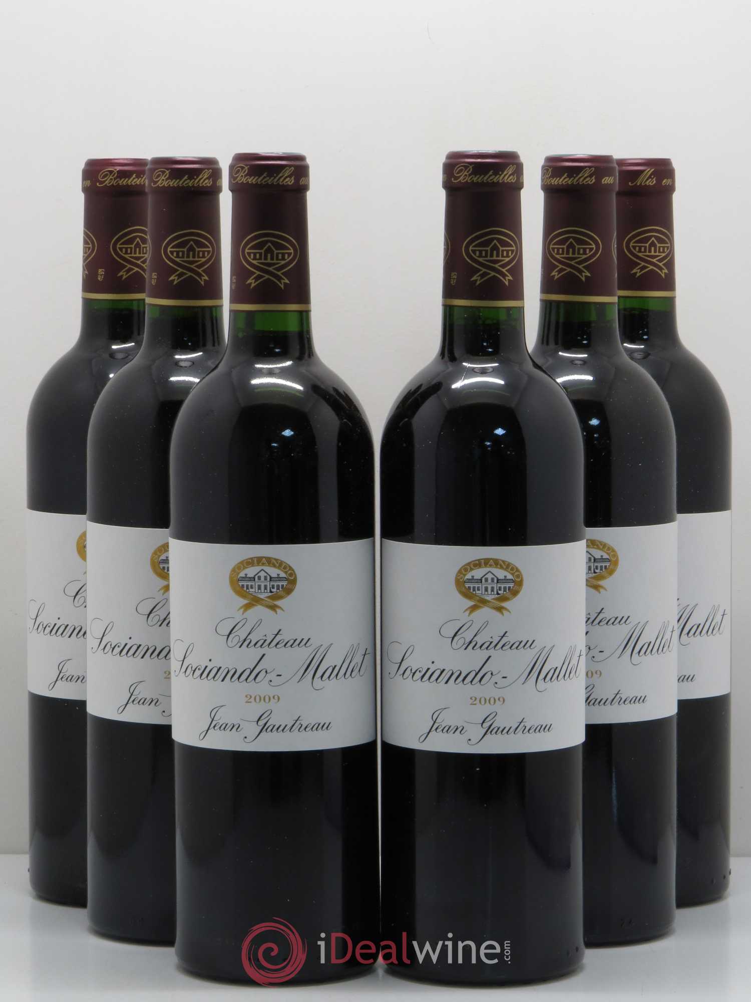 Château Sociando Mallet 2009 - Lot de 6 bouteilles - 0