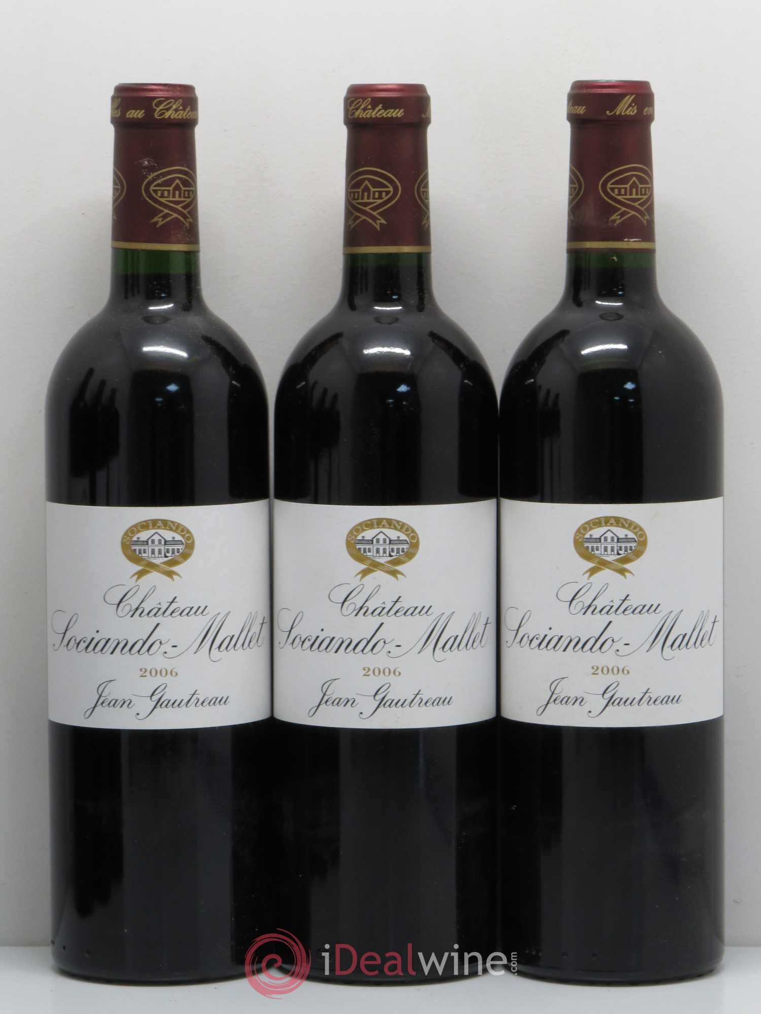 Château Sociando Mallet 2006 - Lot de 6 bouteilles - 1