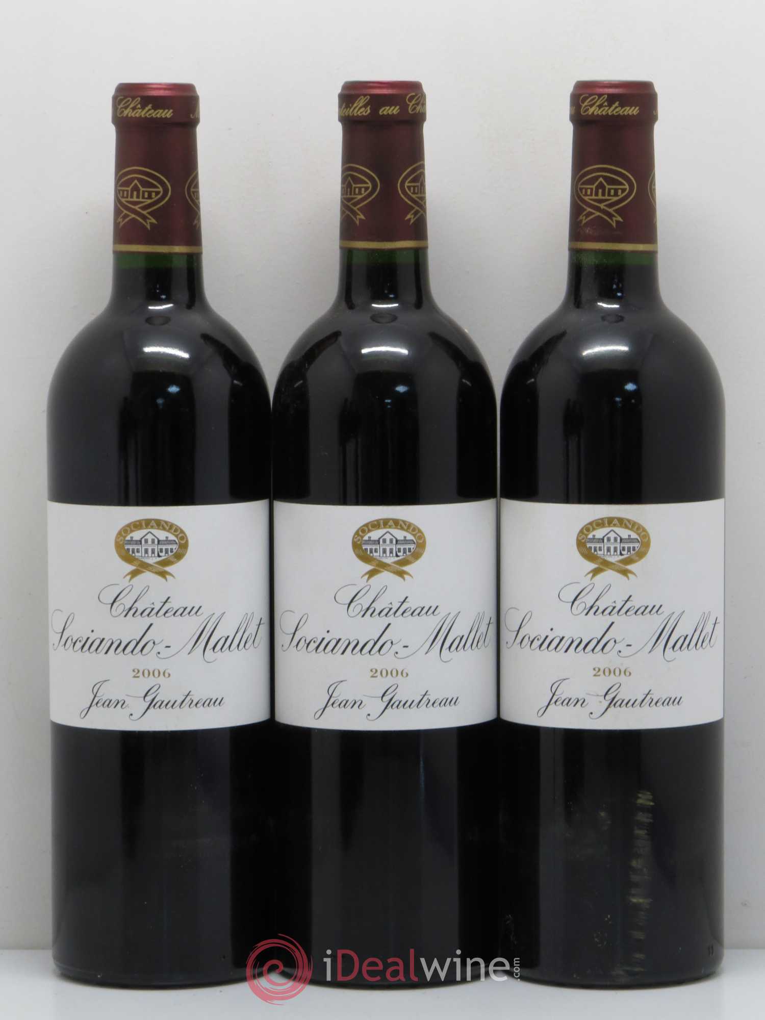 Château Sociando Mallet 2006 - Lot de 6 bouteilles - 2