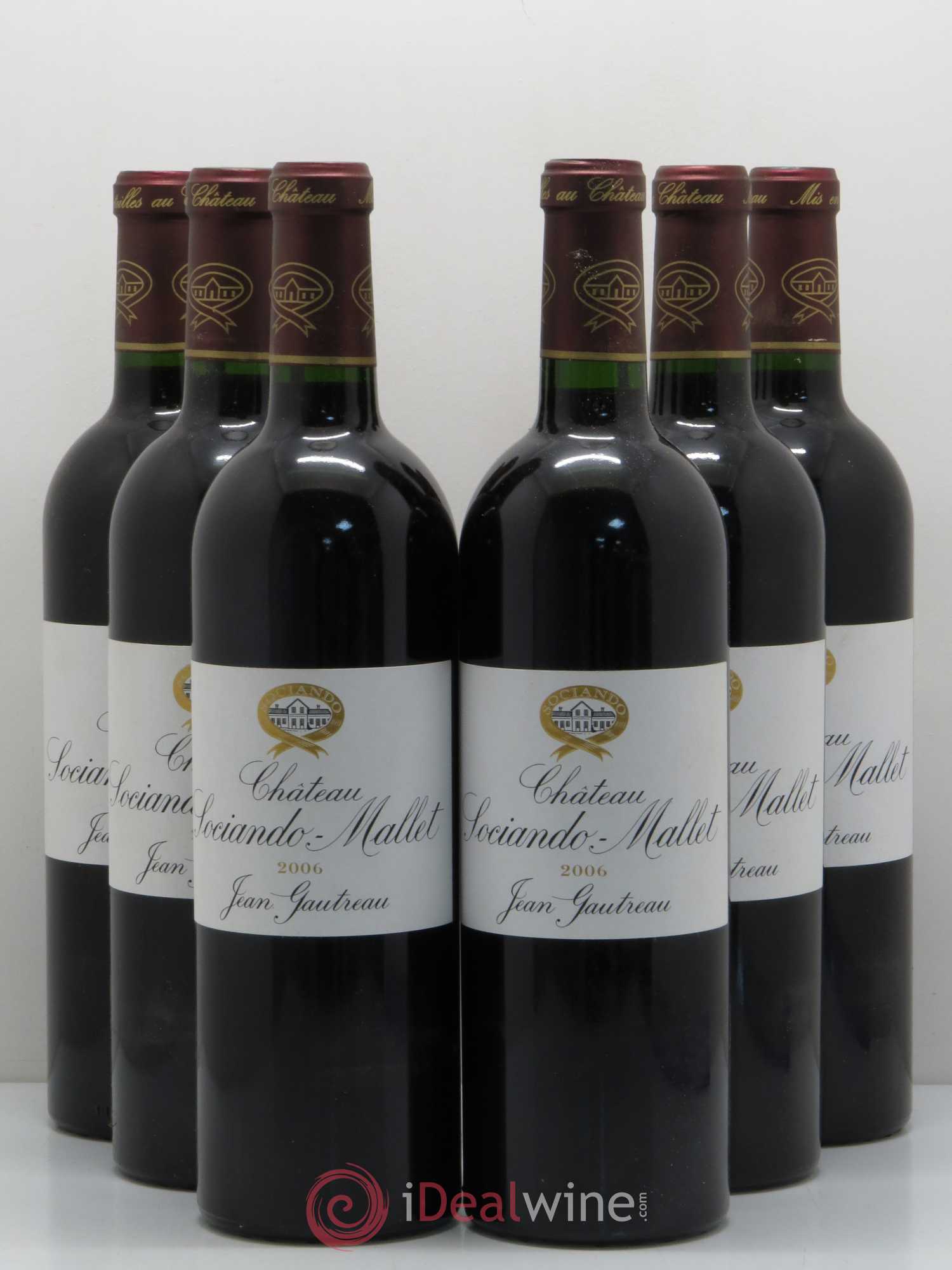 Château Sociando Mallet 2006 - Lot de 6 bouteilles - 0