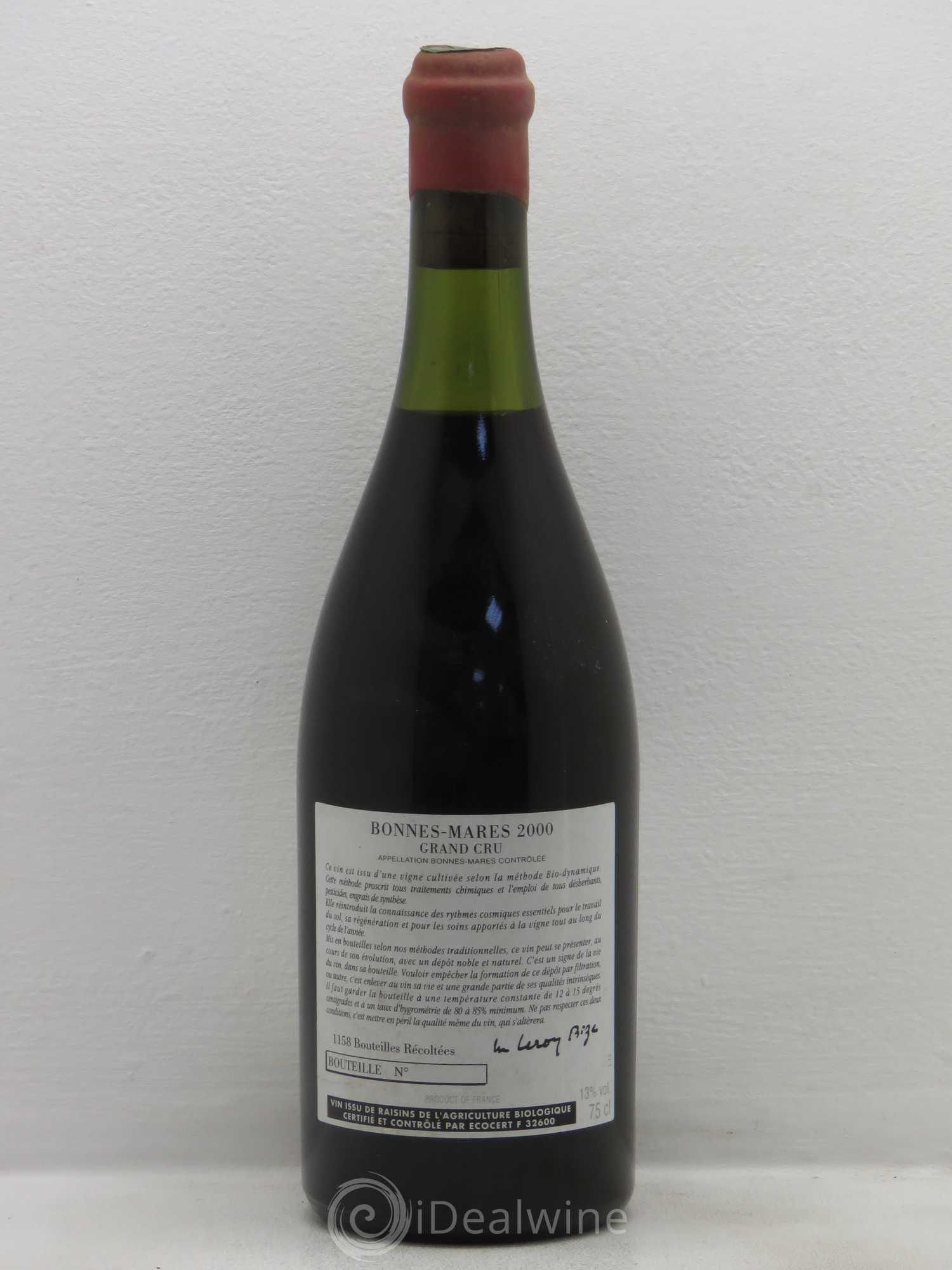 Bonnes-Mares Grand Cru d'Auvenay (Domaine) 2000 - Lot de 1 bouteille - 1
