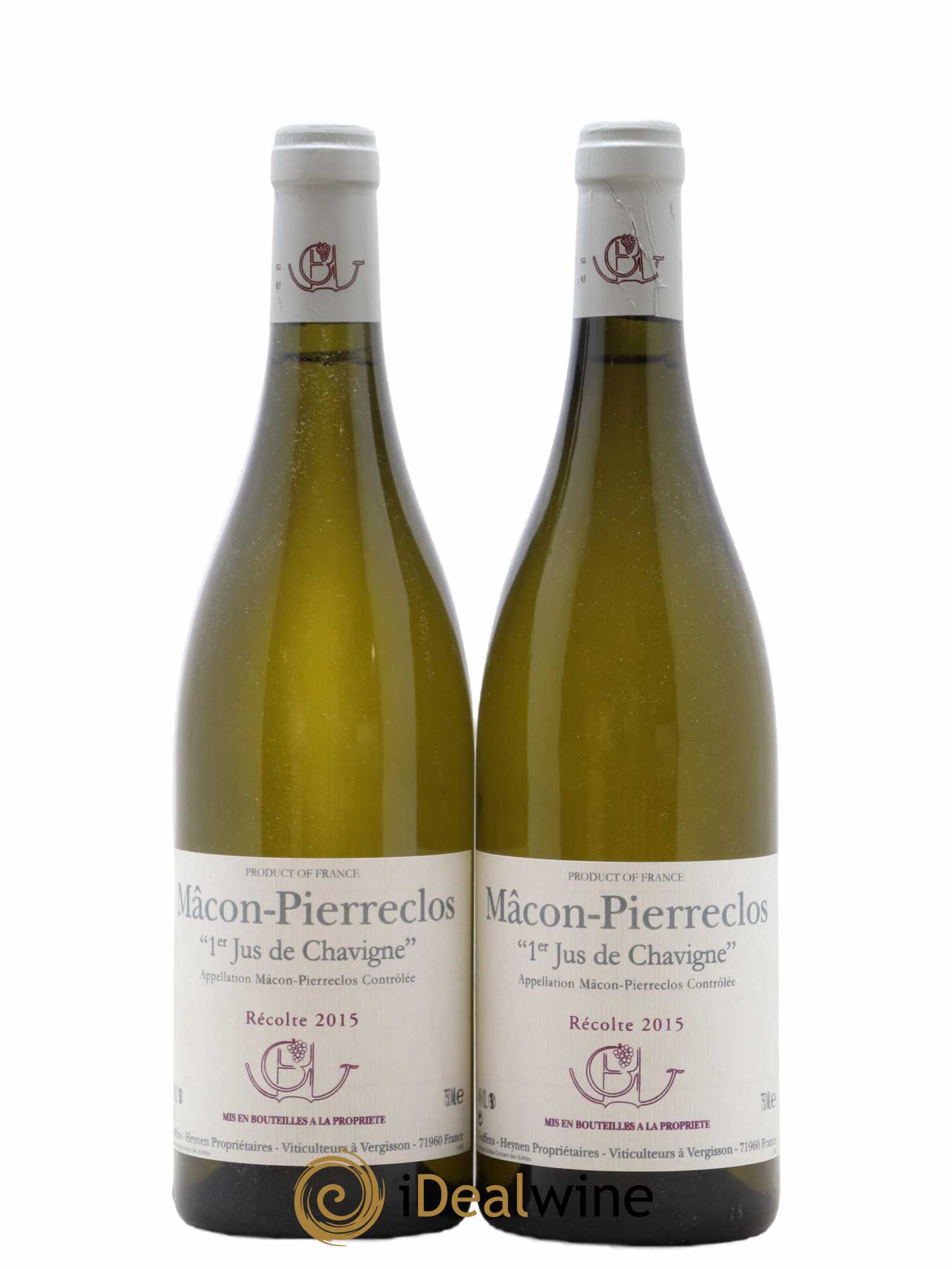 Mâcon Pierreclos 1er Jus de Chavigne Guffens-Heynen 2015 - Lot de 2 bouteilles - 0
