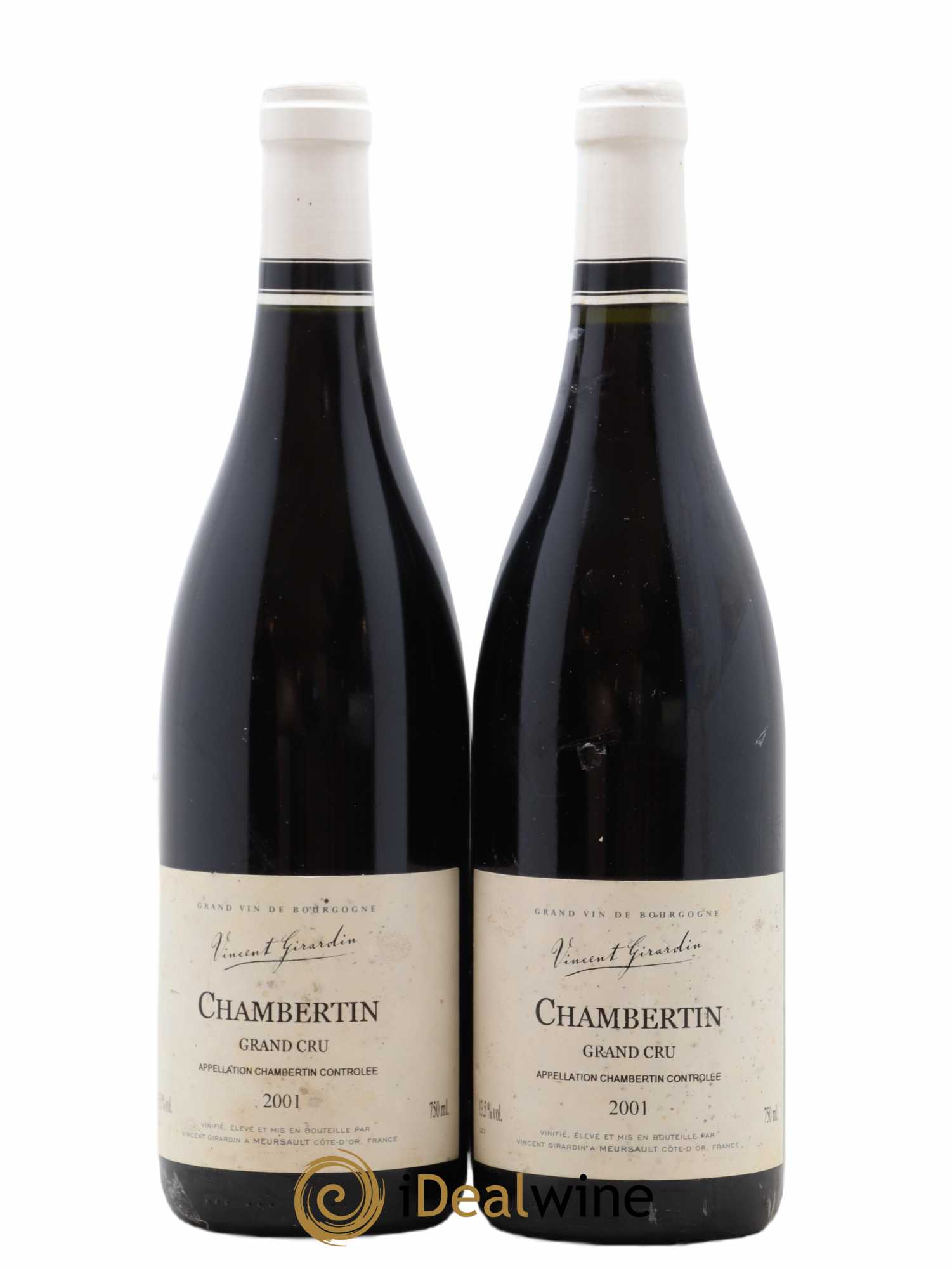 Chambertin Grand Cru Vincent Girardin 2001 - Lot de 2 bouteilles - 0