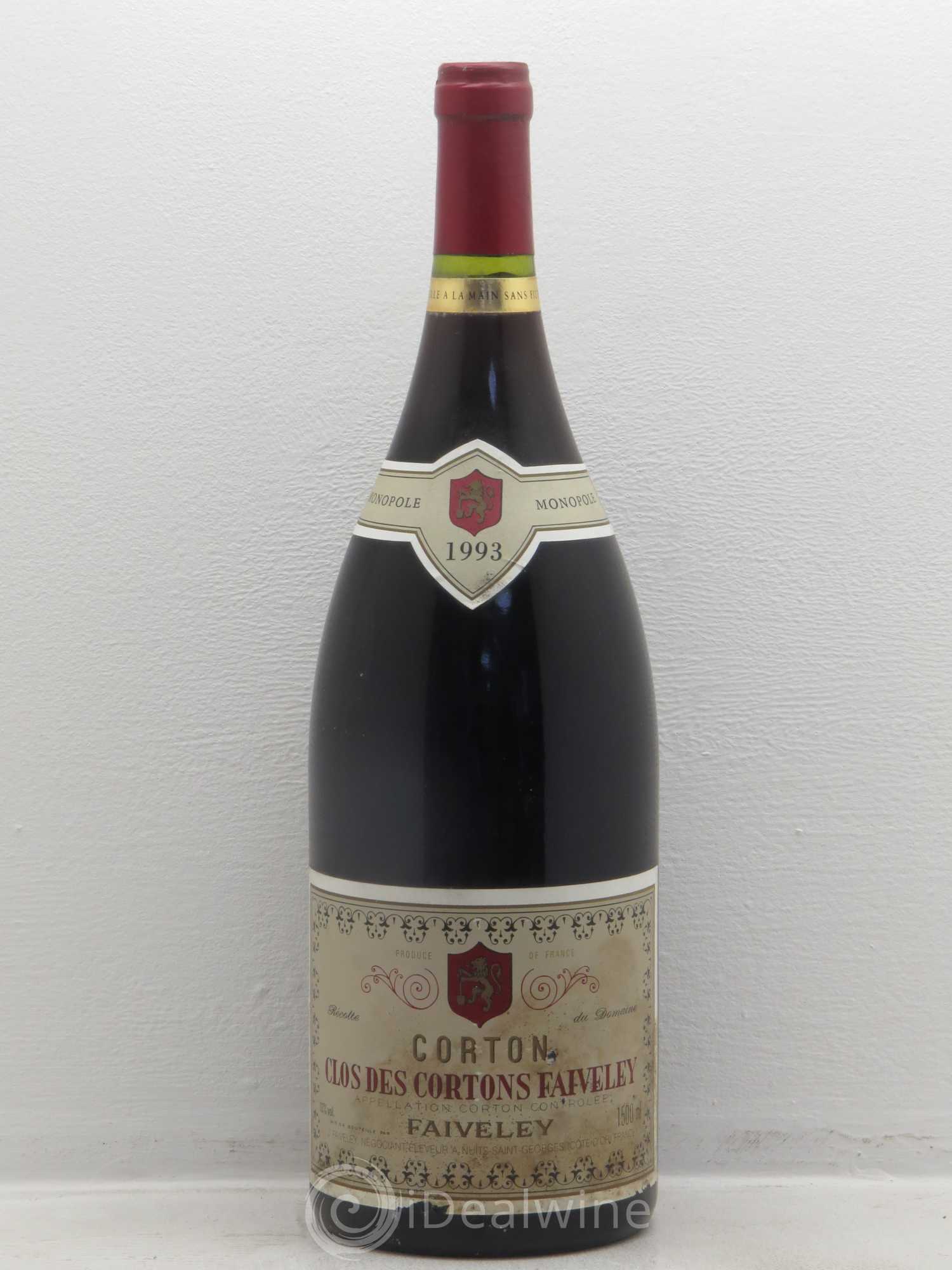 Corton Grand Cru Clos des Cortons Faiveley 1993 - Lot de 1 magnum - 0