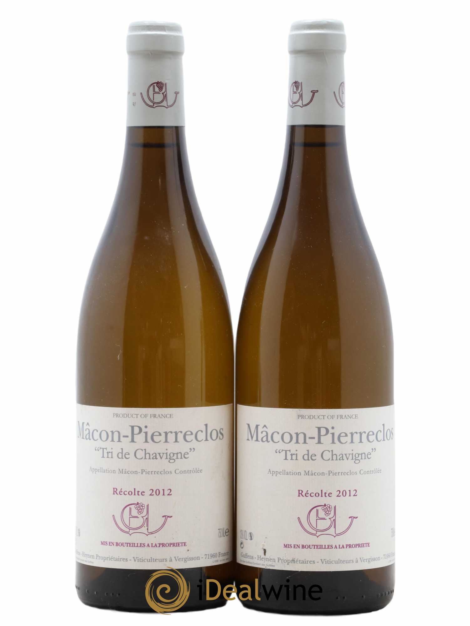 Mâcon-Pierreclos Tri de Chavigne Guffens-Heynen 2012 - Lot de 2 bouteilles - 0