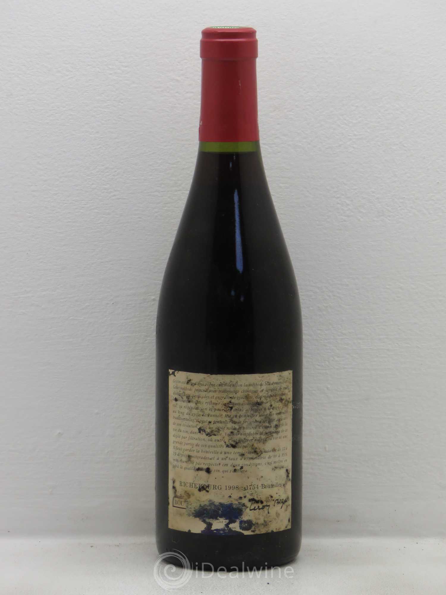 Richebourg Grand Cru Leroy (Domaine) 1998 - Lot de 1 bouteille - 1
