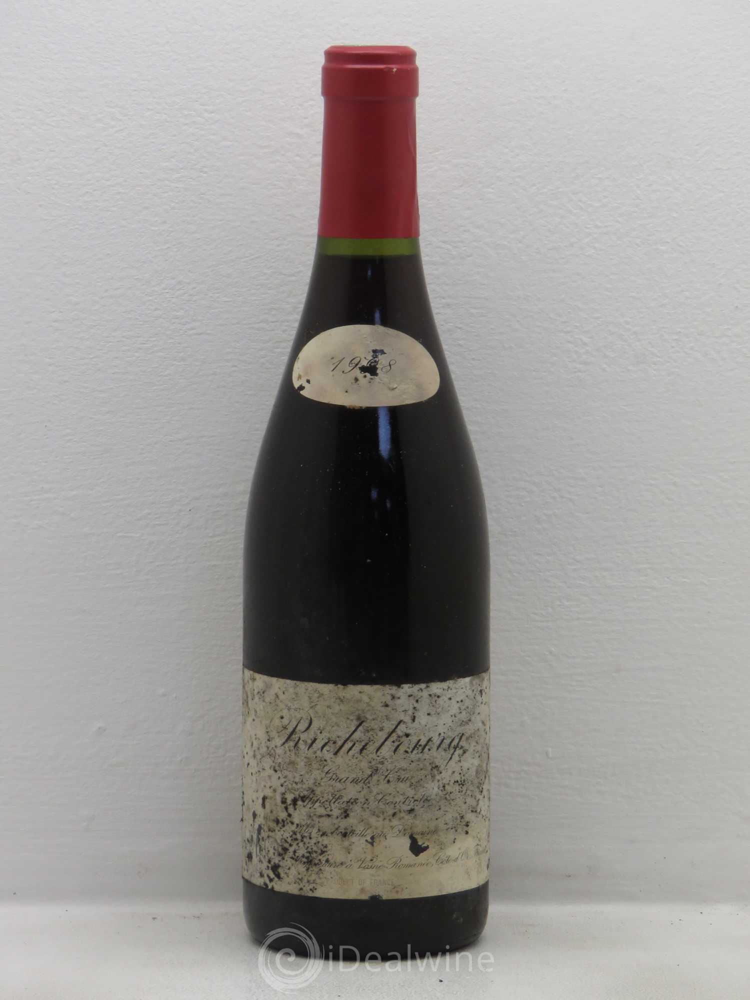 Richebourg Grand Cru Leroy (Domaine) 1998 - Lot de 1 bouteille - 0