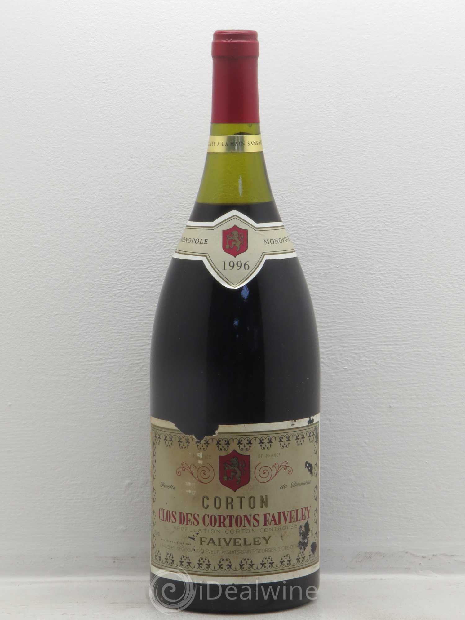 Corton Grand Cru Clos des Cortons Faiveley 1996 - Lot de 1 magnum - 0