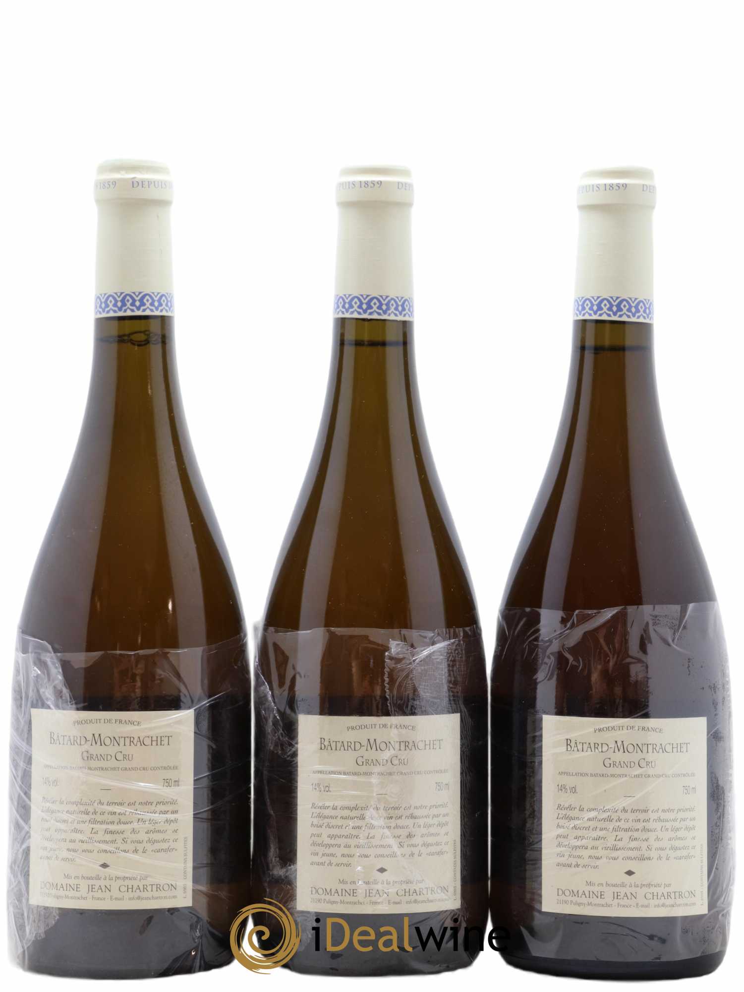 Bâtard-Montrachet Grand Cru Jean Chartron (Domaine) 2005 - Lot de 3 bouteilles - 1