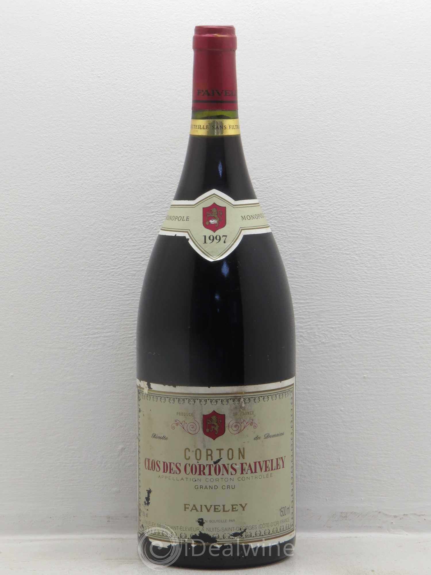 Corton Grand Cru Clos des Cortons Faiveley 1997 - Lot de 1 magnum - 0