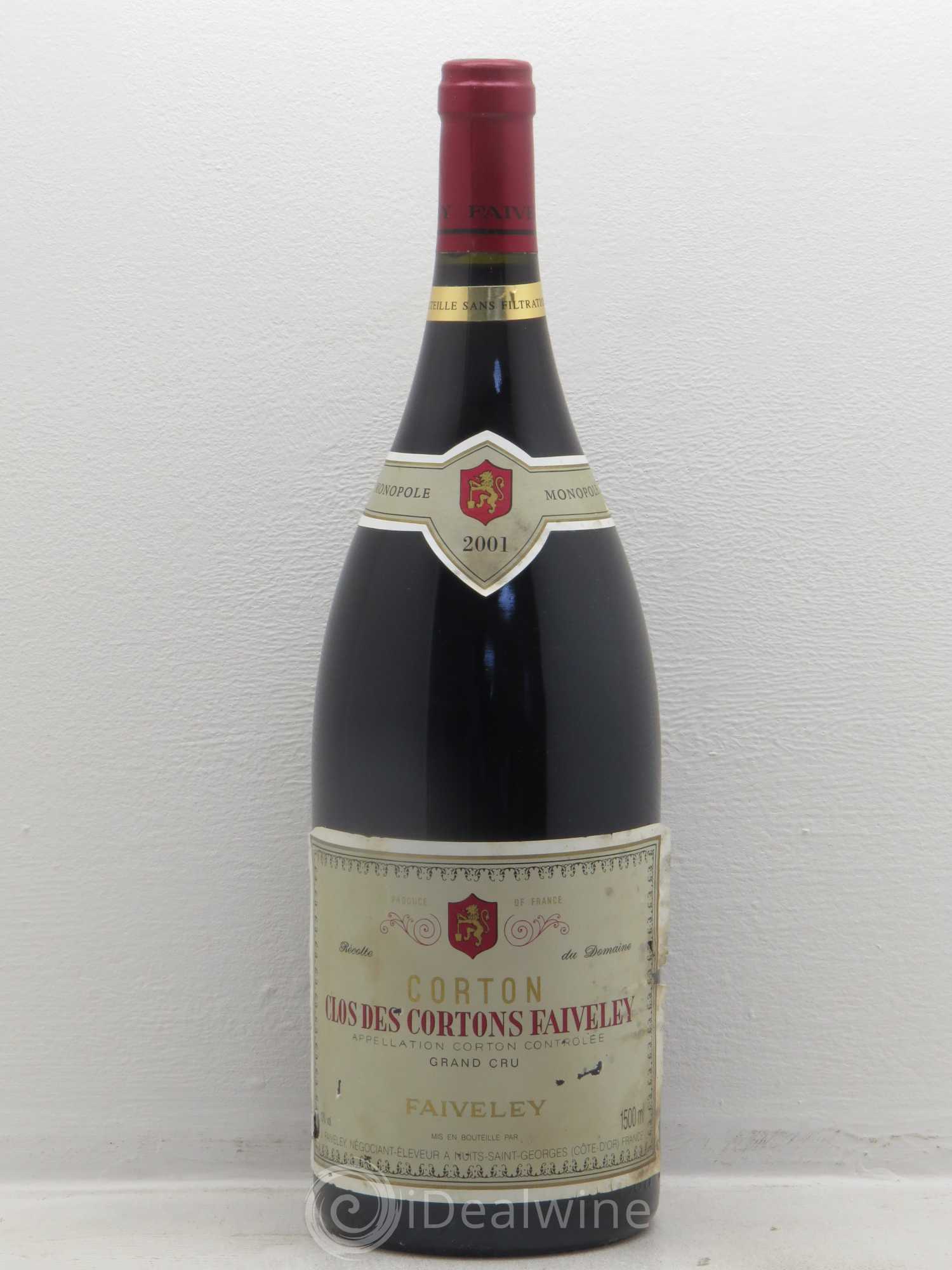 Corton Grand Cru Clos des Cortons Faiveley 2001 - Lot de 1 magnum - 0