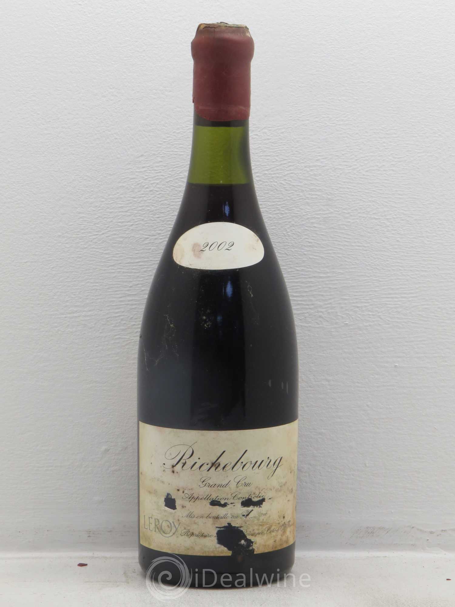 Richebourg Grand Cru Leroy (Domaine) 2002 - Lot de 1 bouteille - 0