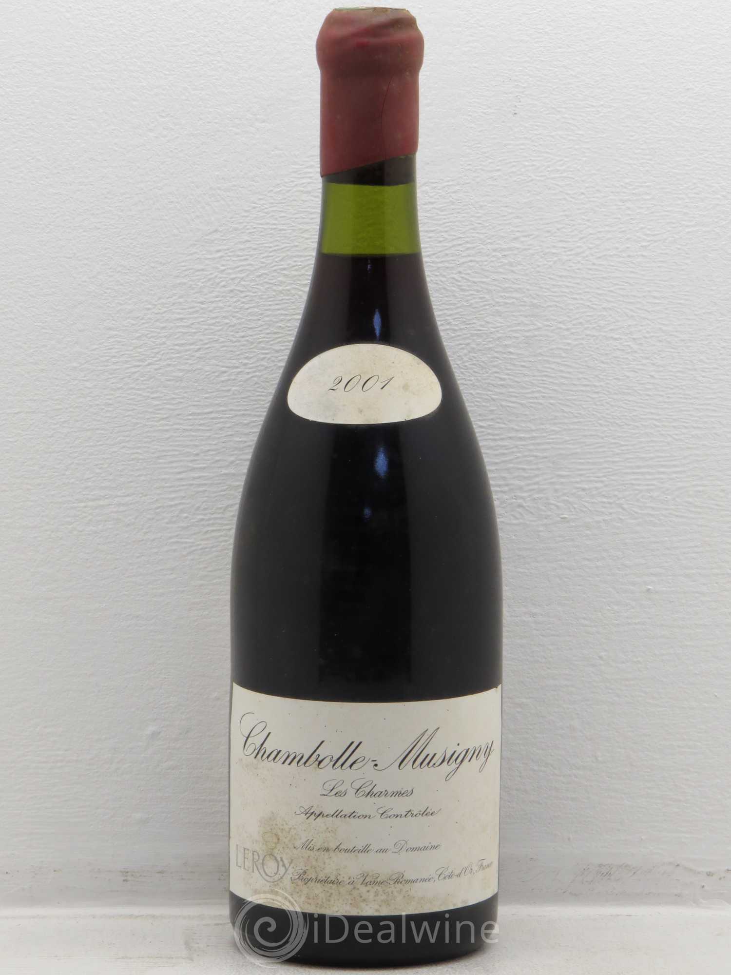 Chambolle-Musigny 1er Cru Les Charmes Leroy (Domaine) 2001 - Lot de 1 bouteille - 0