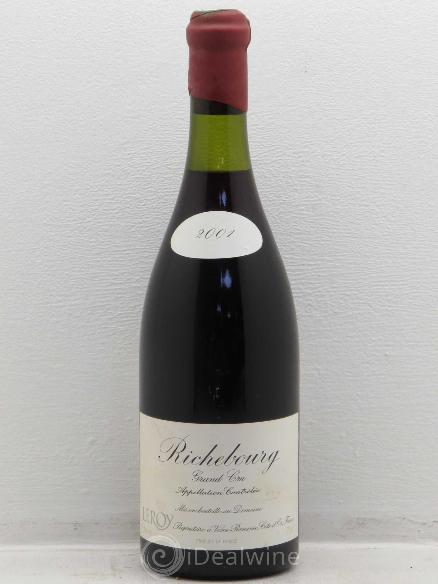Richebourg Grand Cru Leroy (Domaine) 2001 - Lot de 1 bouteille - 0