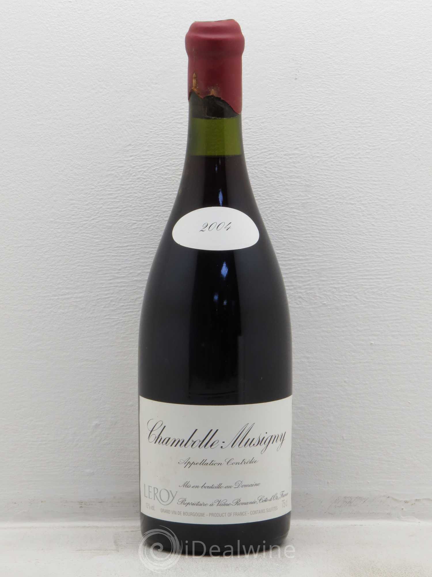 Chambolle-Musigny Leroy 2004 - Lot de 1 bouteille - 0
