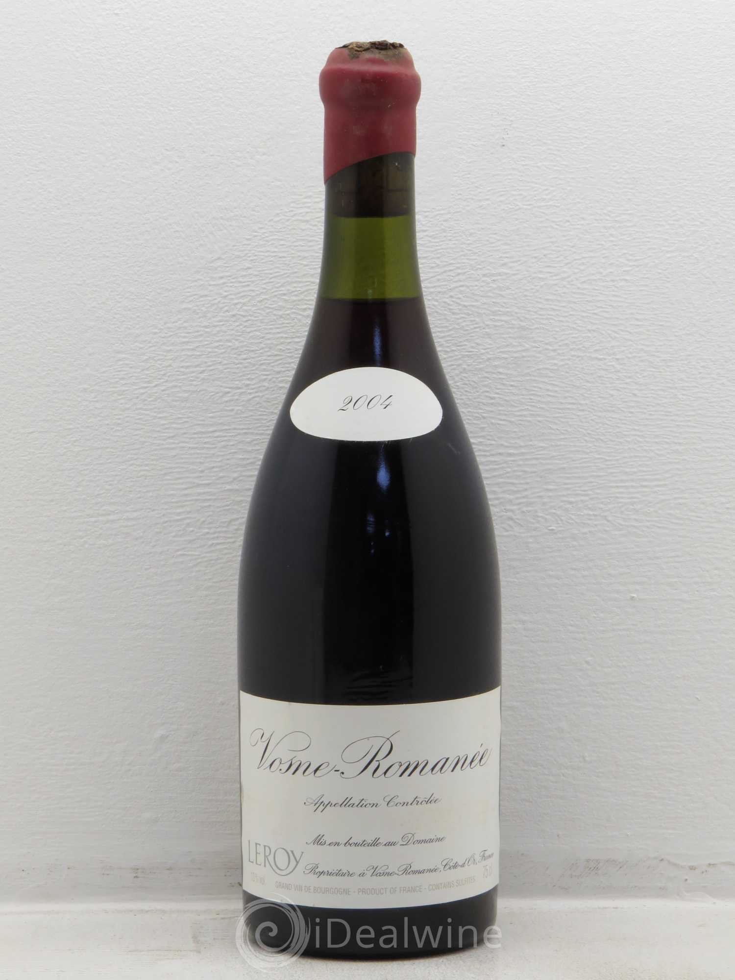 Vosne-Romanée Leroy 2004 - Lot de 1 bouteille - 0