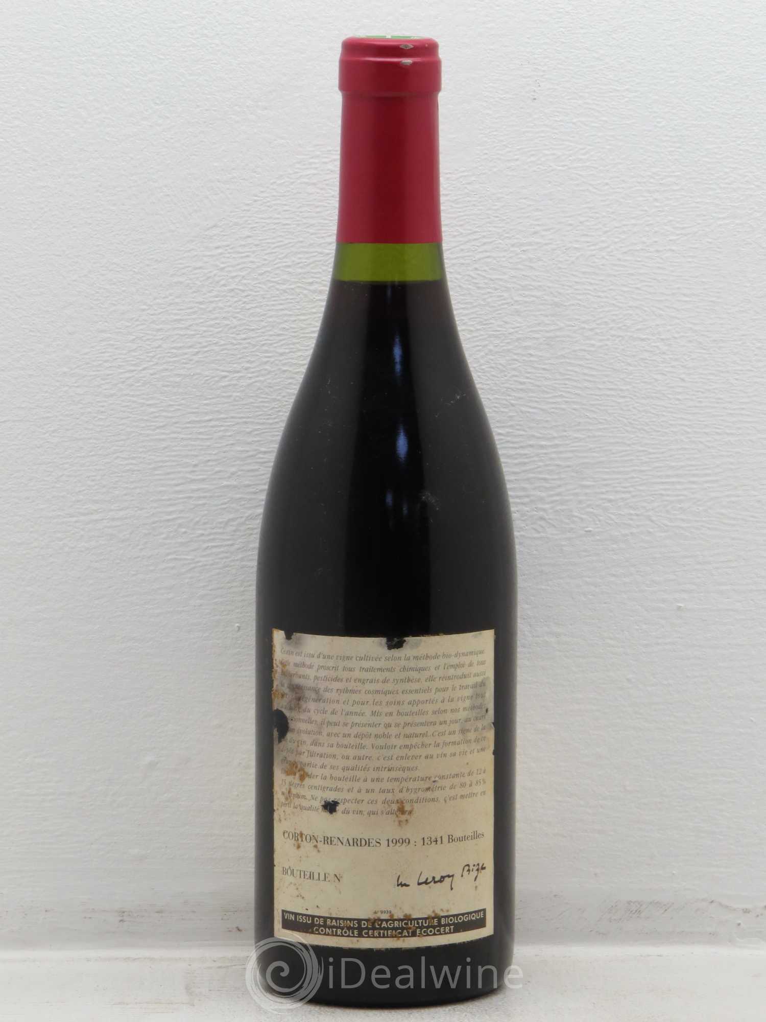 Corton Grand Cru Les Renardes Leroy (Domaine) 1999 - Lot de 1 bouteille - 1