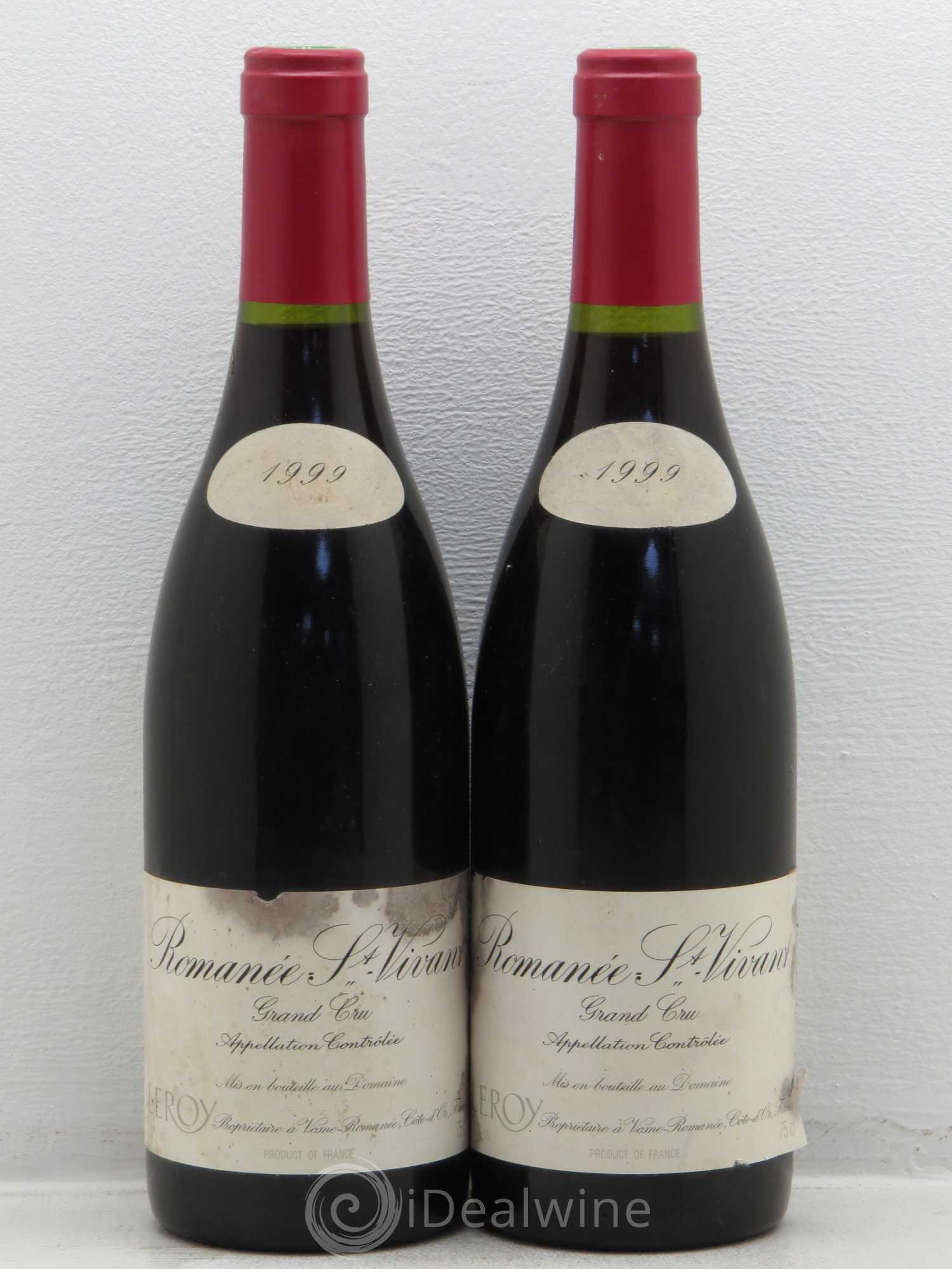 Romanée-Saint-Vivant Grand Cru Leroy (Domaine) 1999 - Lot de 2 bouteilles - 0