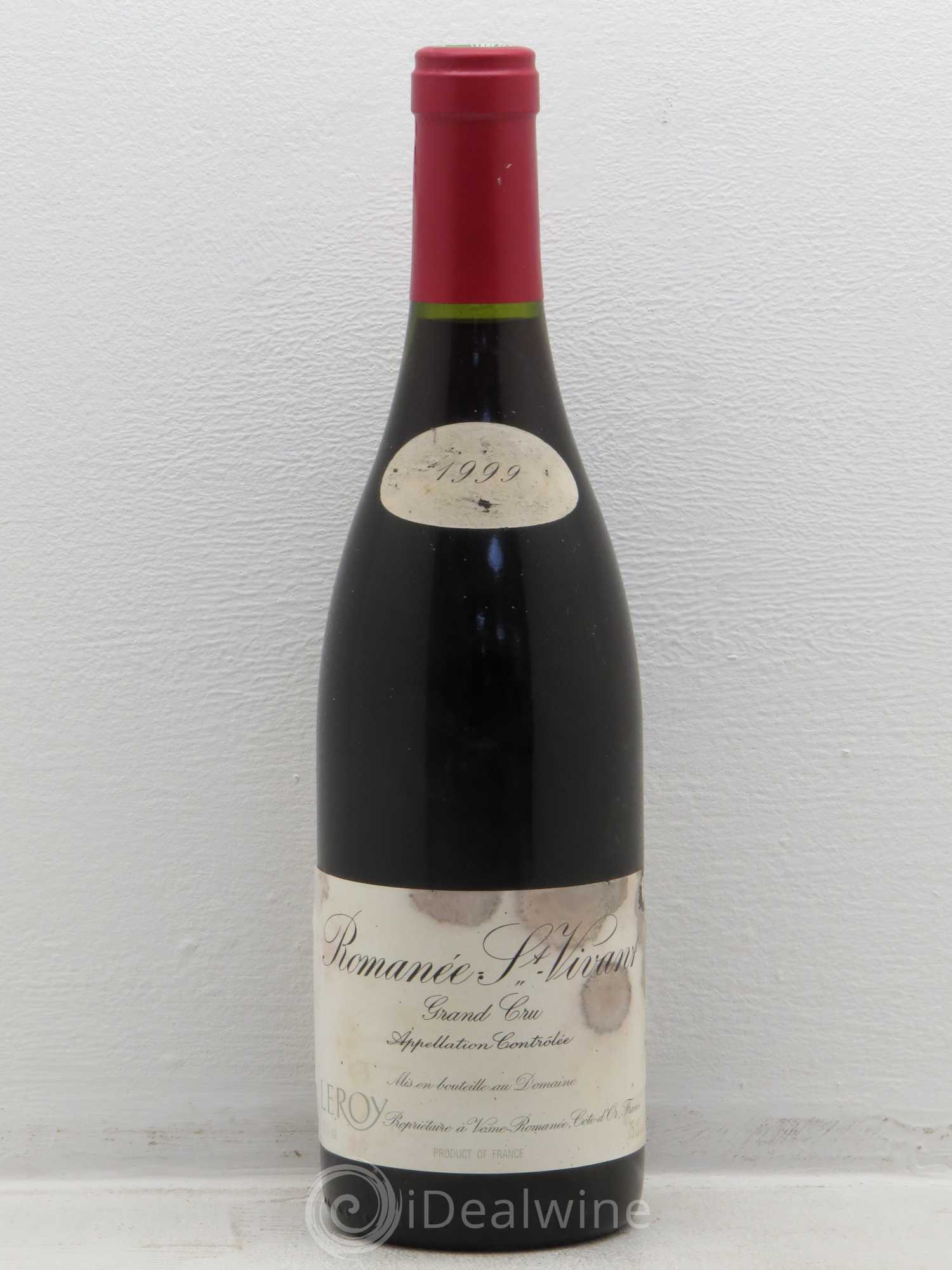 Romanée-Saint-Vivant Grand Cru Leroy (Domaine) 1999 - Lot de 1 bouteille - 0