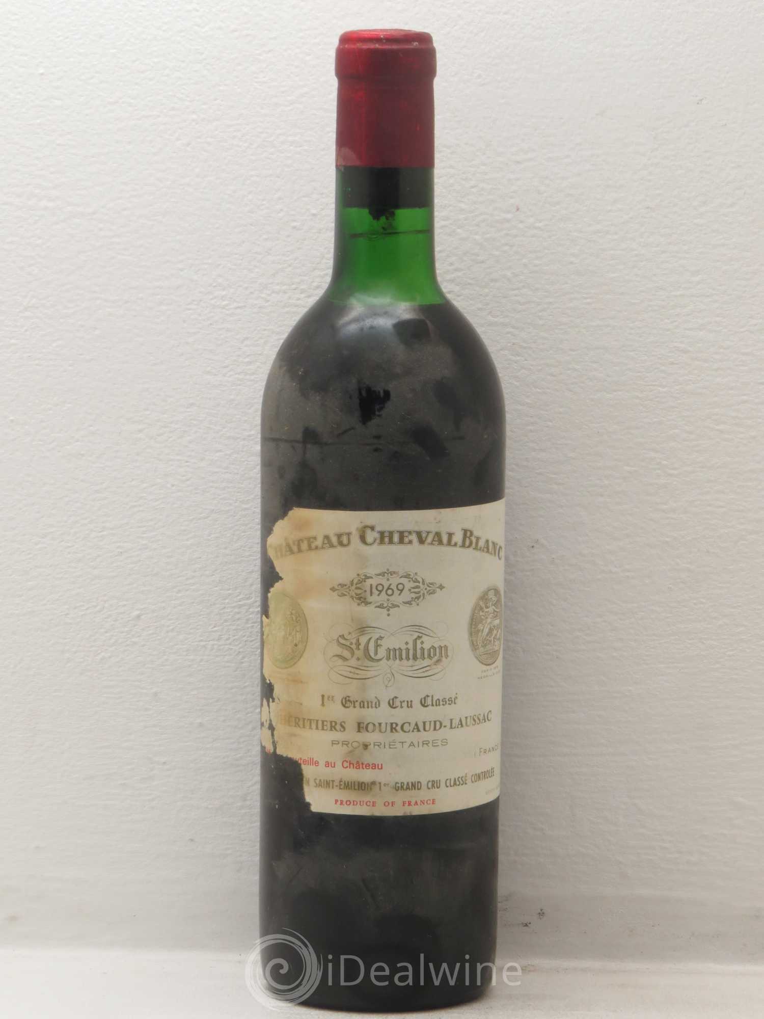 Château Cheval Blanc 1er Grand Cru Classé A 1969 - Lot de 1 bouteille - 0