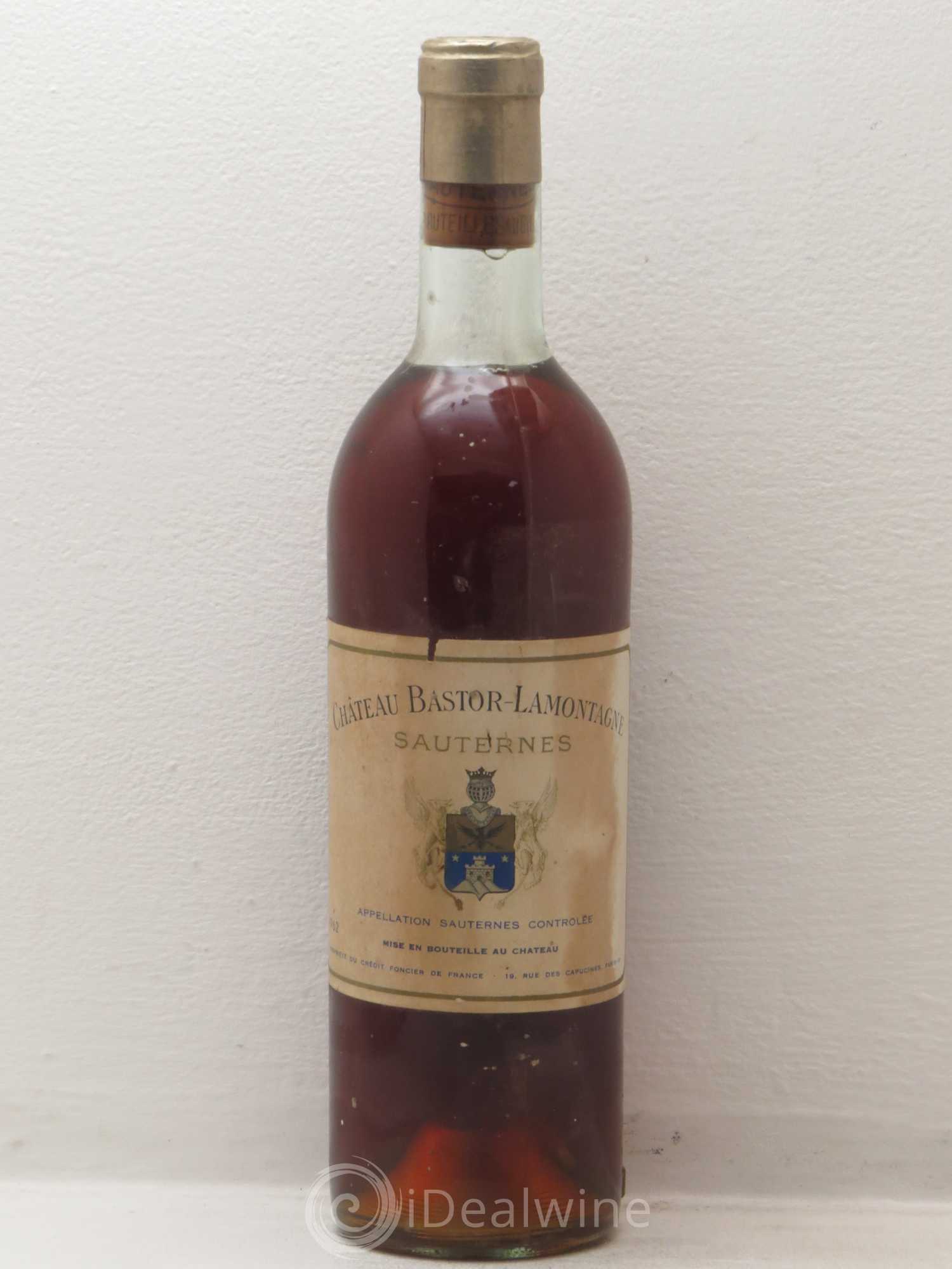 Château Bastor Lamontagne 1962 - Lotto di 1 bottiglia - 0
