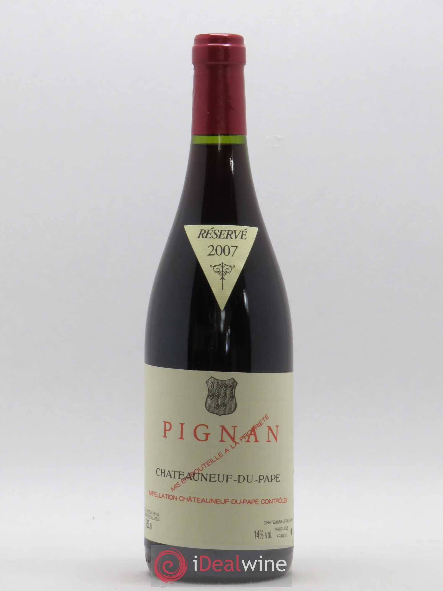 Châteauneuf-du-Pape Pignan Emmanuel Reynaud 2007 - Lot de 1 bouteille - 0