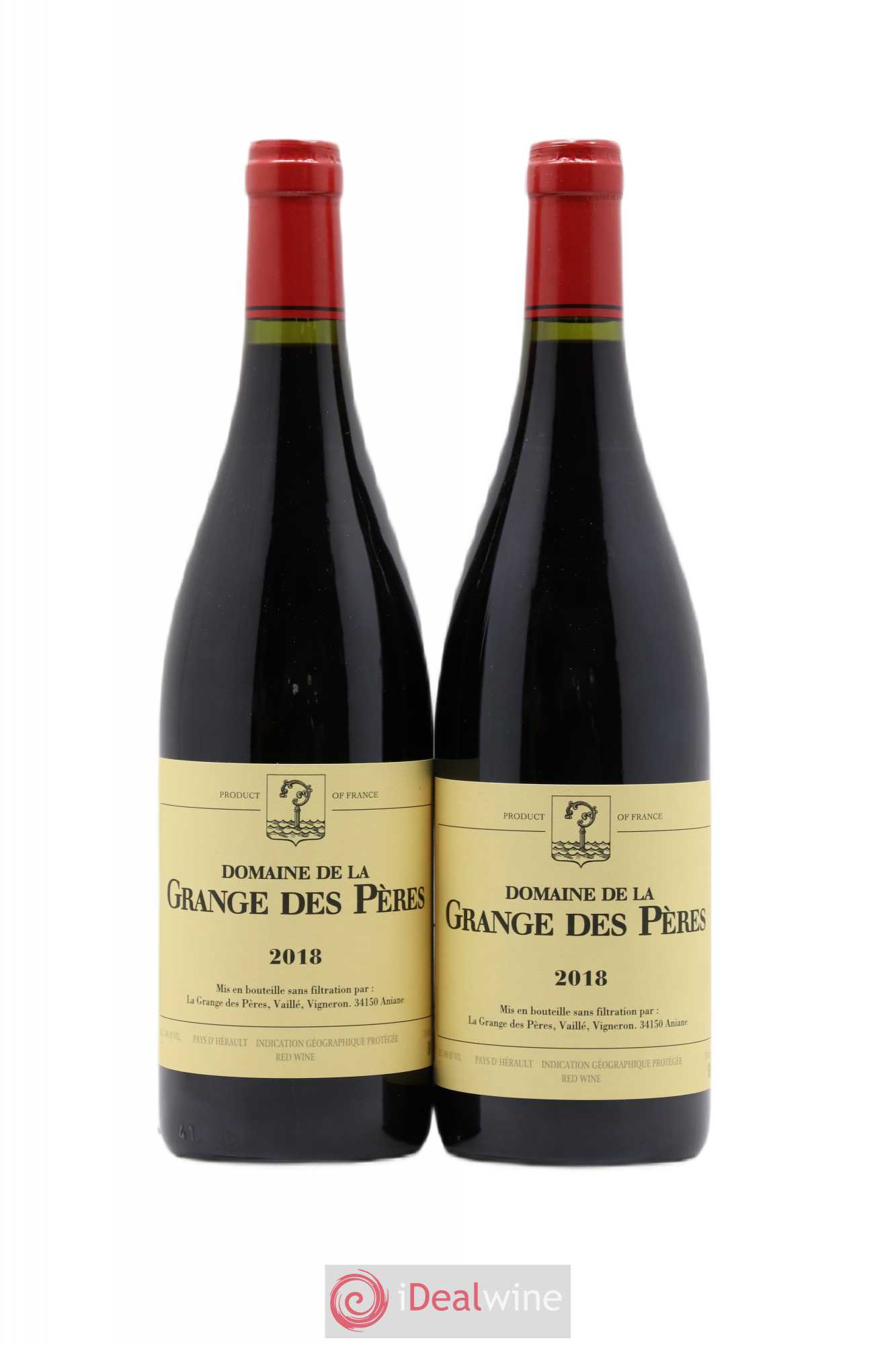 Pays d'Hérault Grange des Pères Laurent Vaillé 2018 - Lot de 2 bouteilles - 0