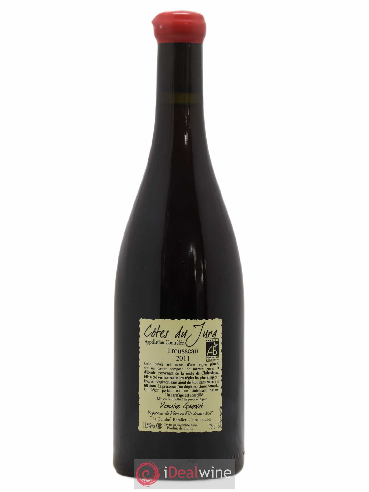 Côtes du Jura Plein Sud Jean-François Ganevat (Domaine) 2011 - Lot de 1 bouteille - 1