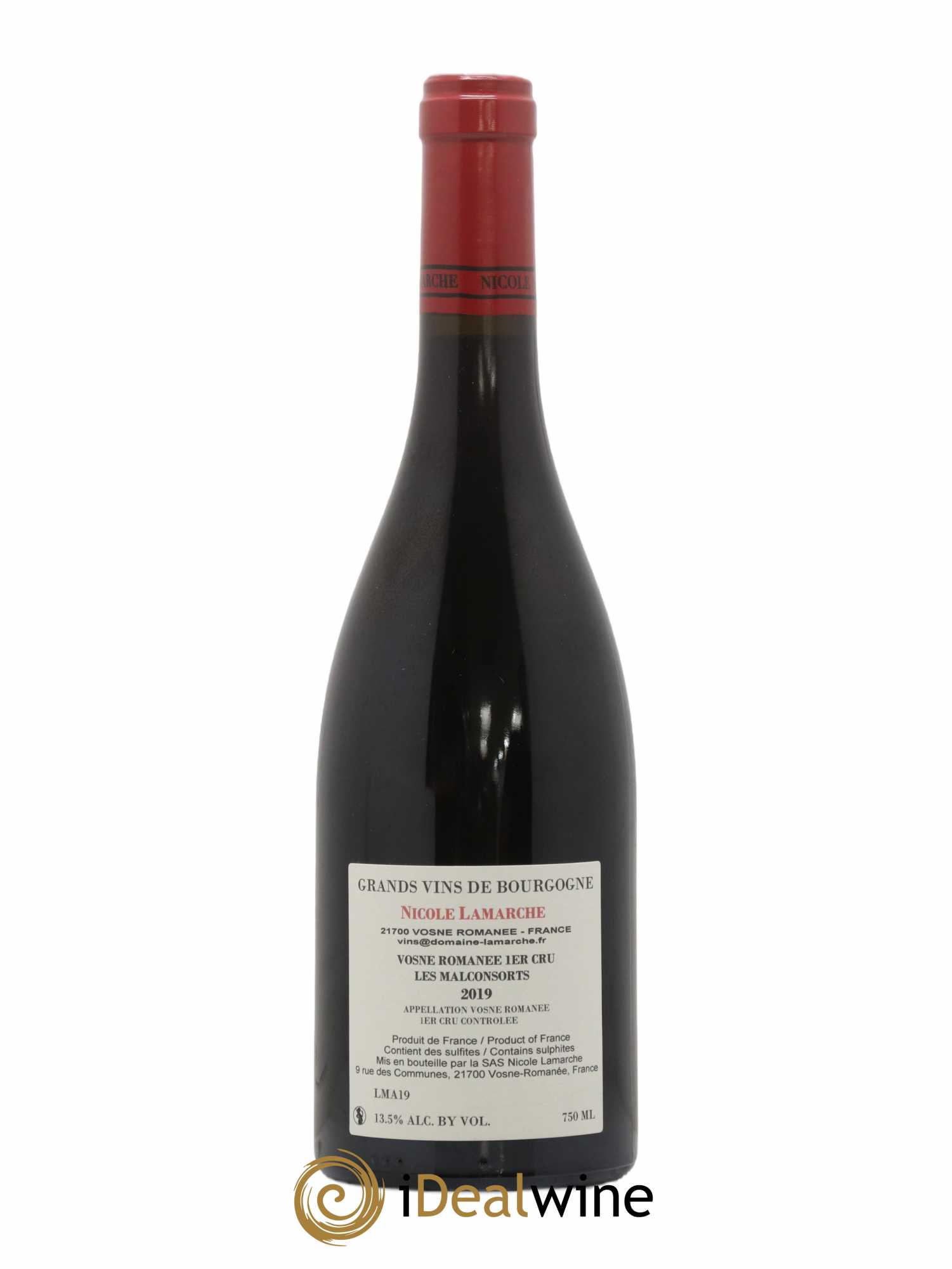Vosne-Romanée 1er Cru Les Malconsorts Lamarche (Domaine) 2019 - Lot de 1 bouteille - 1