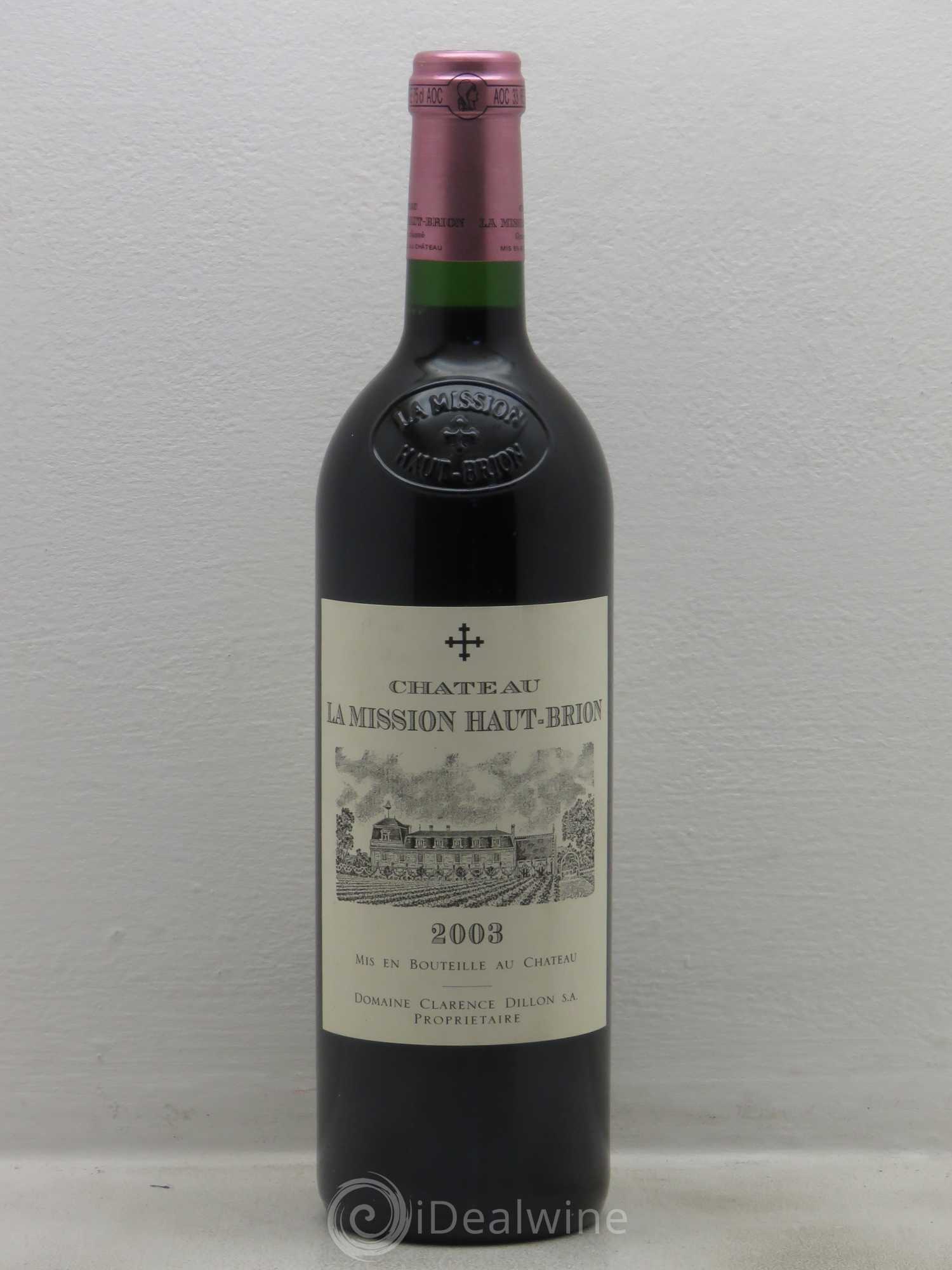 Château la Mission Haut-Brion Cru Classé de Graves 2003 - Lot de 1 bouteille - 0