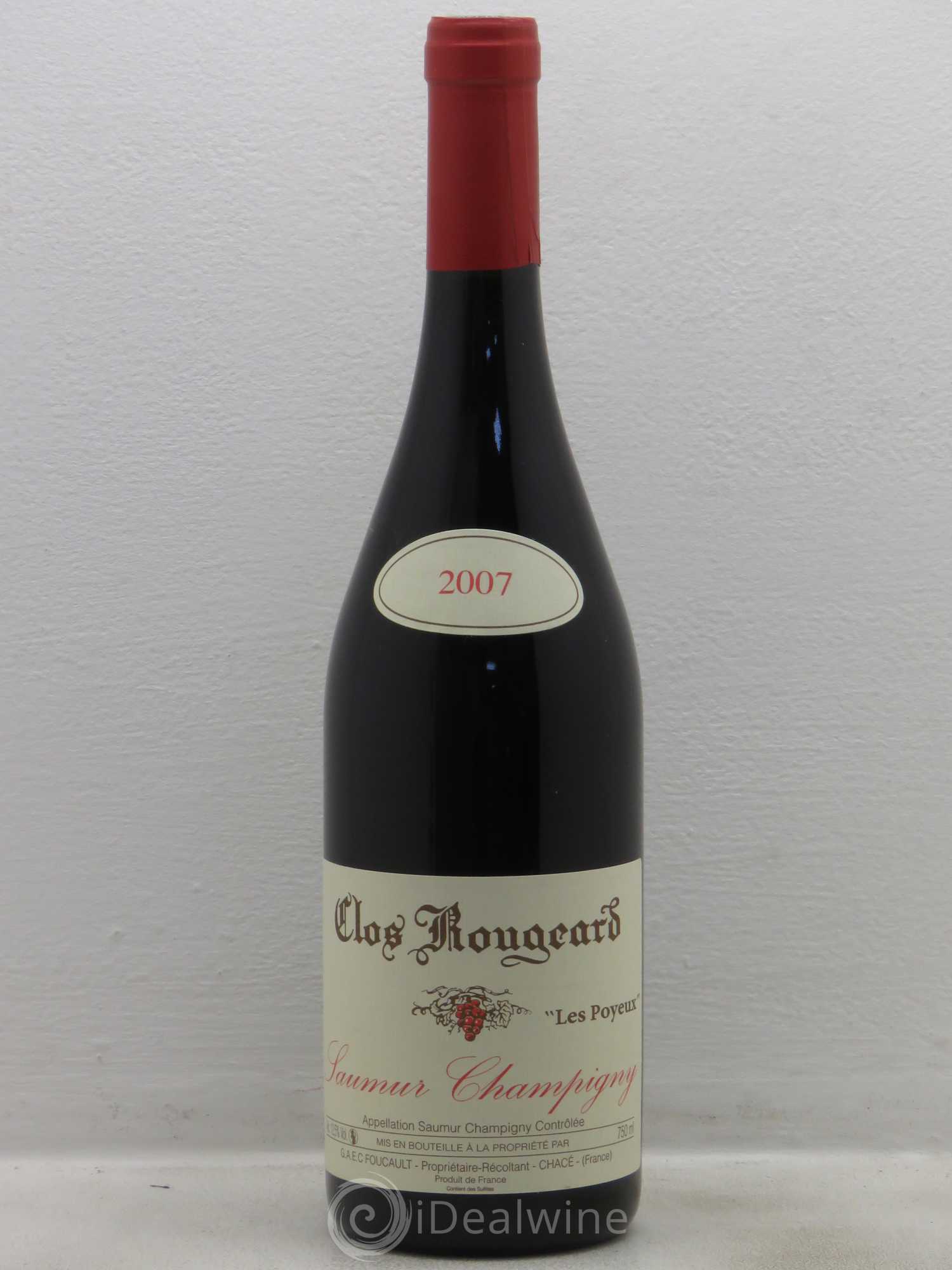 Saumur-Champigny Les Poyeux Clos Rougeard 2007 - Lot de 1 bouteille - 0