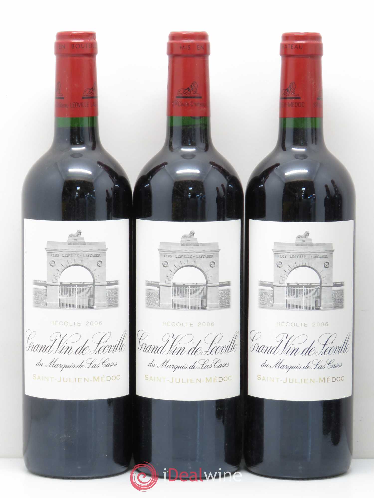 Château Léoville Las Cases 2ème Grand Cru Classé 2006 - Lot de 5 bouteilles - 1
