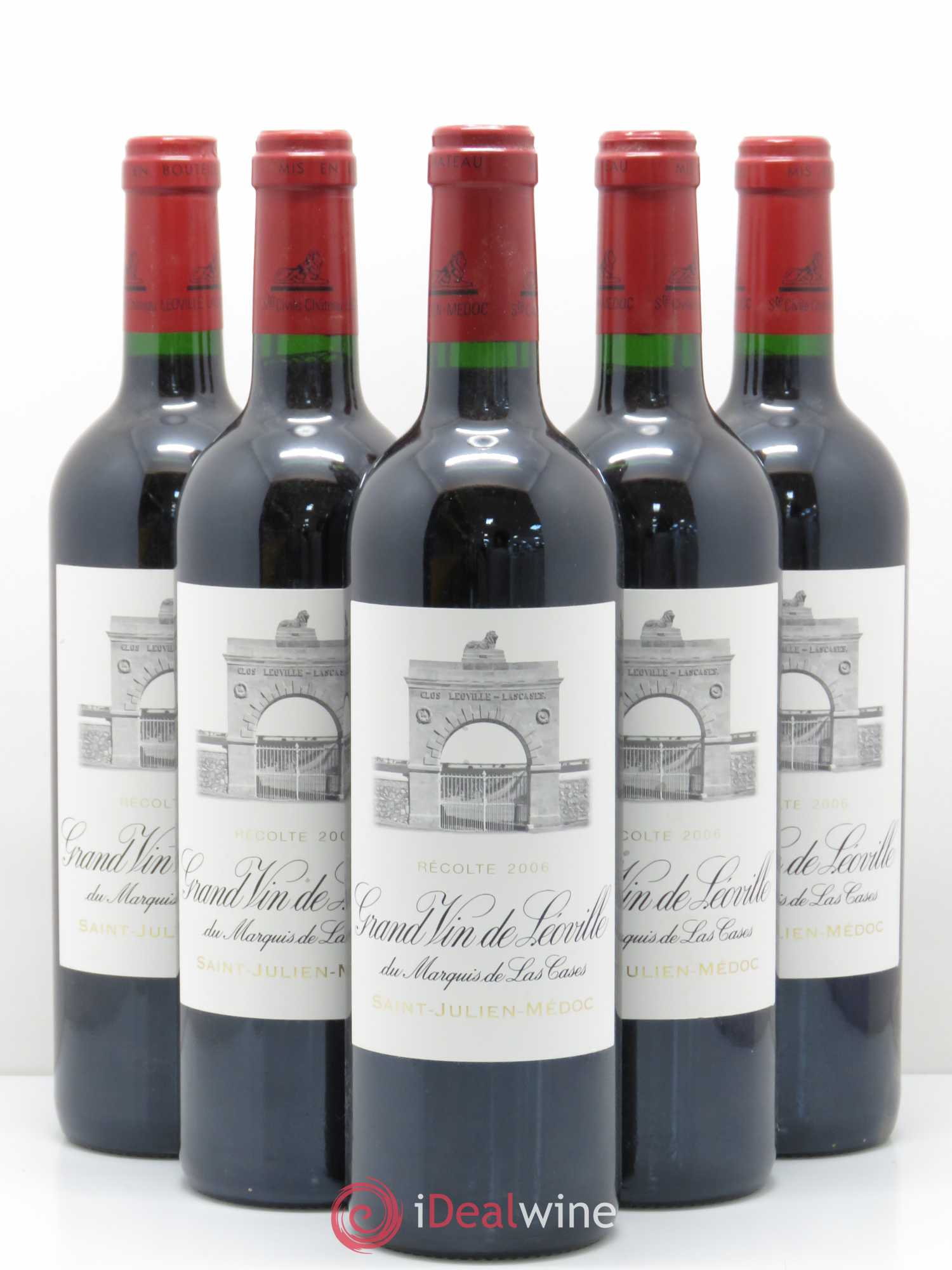 Château Léoville Las Cases 2ème Grand Cru Classé 2006 - Lot de 5 bouteilles - 0